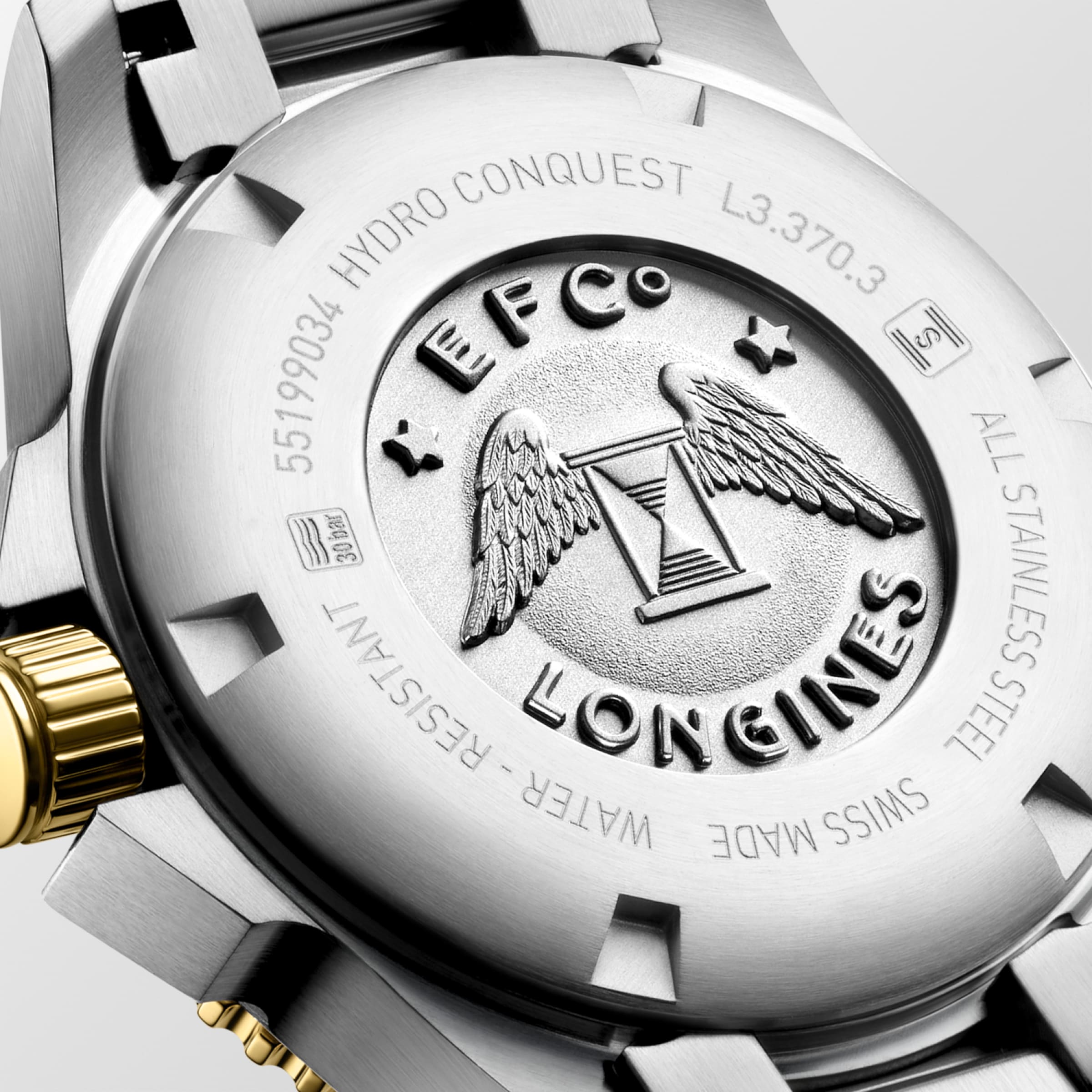 Longines HYDROCONQUEST Quartz Stainless steel and ceramic bezel Watch - L3.370.3.87.6