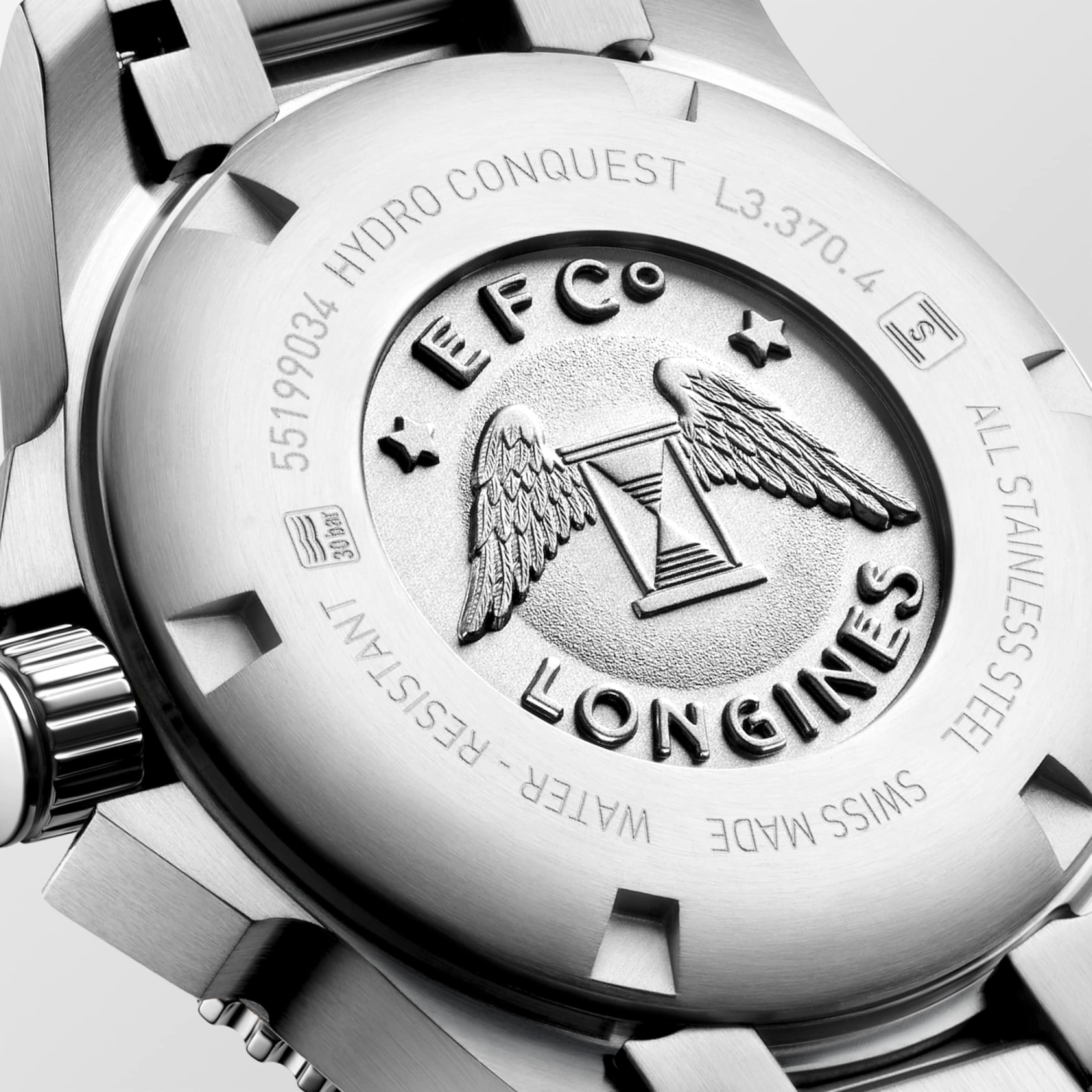 Longines HYDROCONQUEST Quartz Stainless steel and ceramic bezel Watch - L3.370.4.96.6