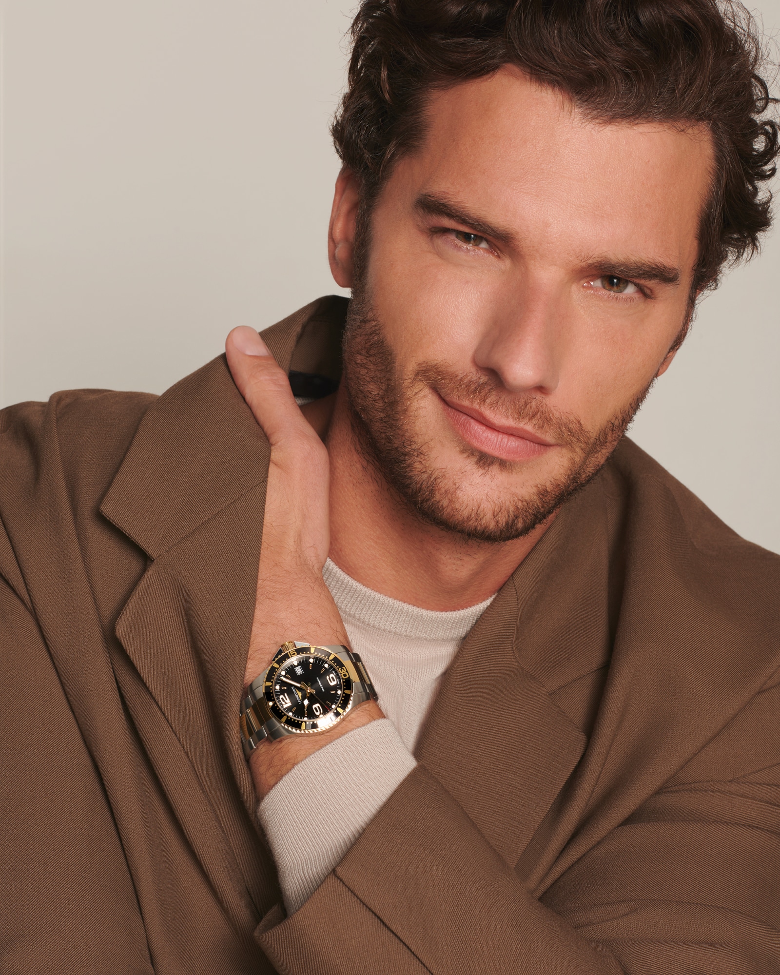 HYDROCONQUEST Quartz, Stainless Steel And Yellow Pvd Coating