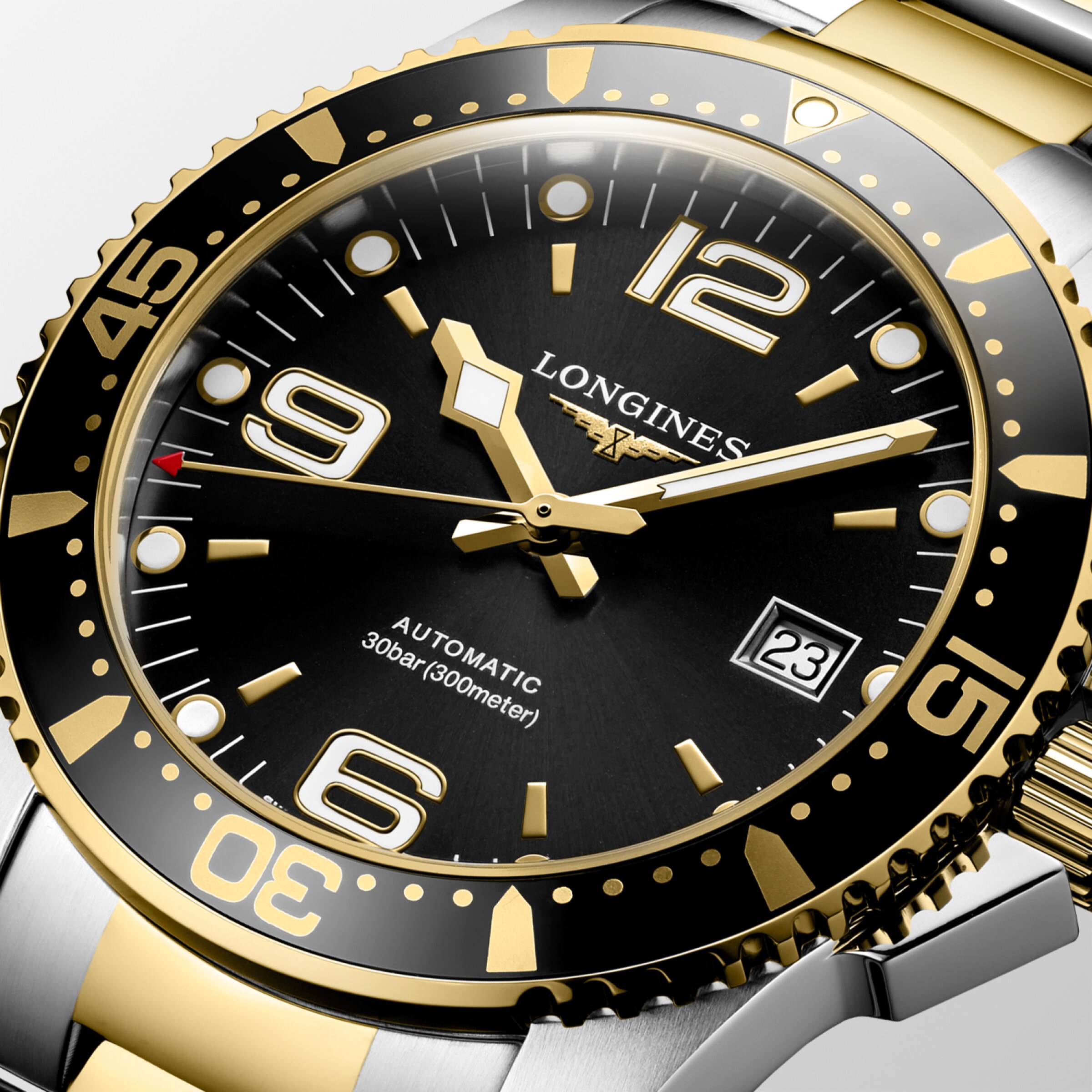 Longines HYDROCONQUEST Automatic Stainless steel and yellow PVD coating Watch - L3.742.3.56.7