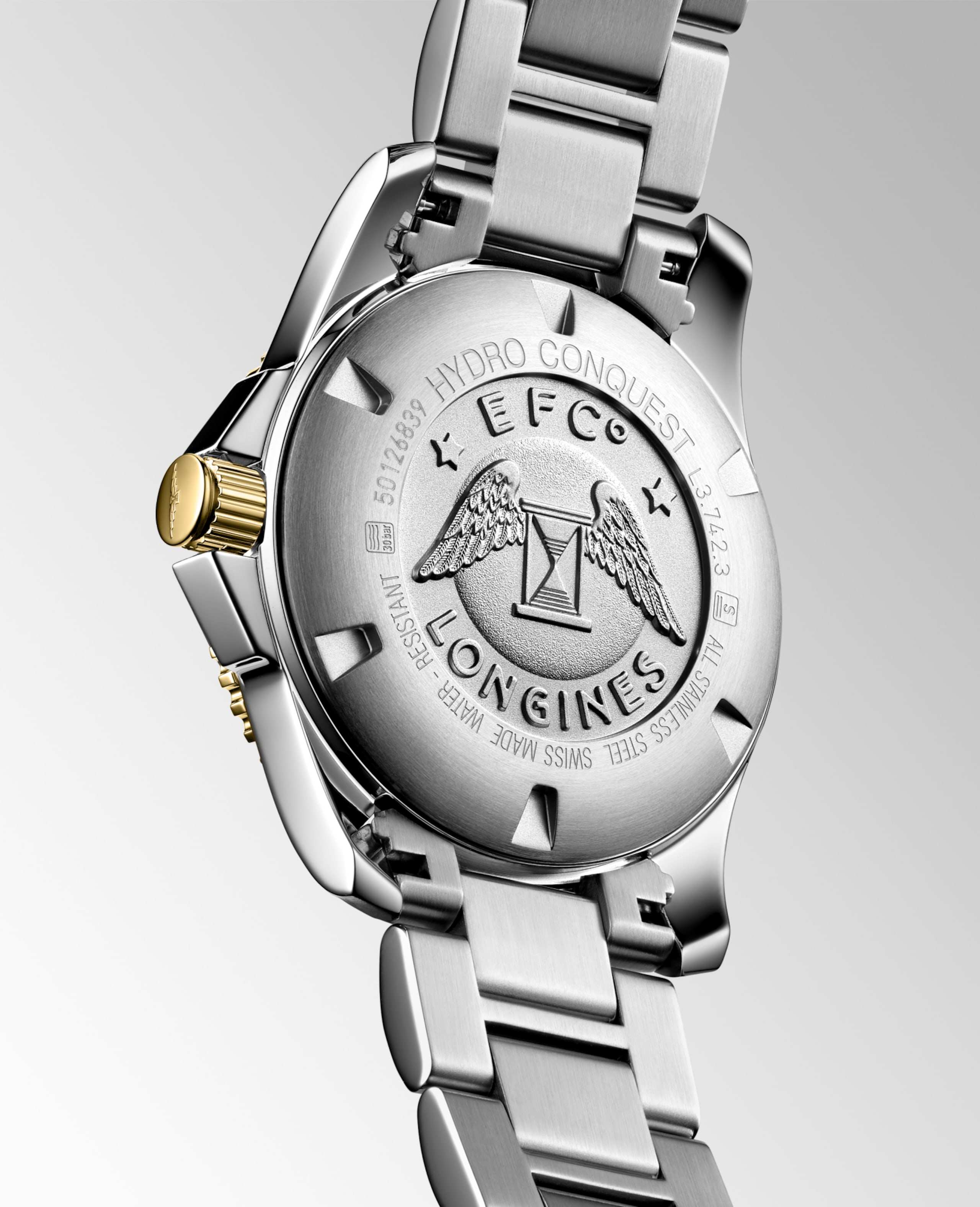Longines HYDROCONQUEST automatic stainless steel and yellow pvd coating Watch - L3.742.3.96.7