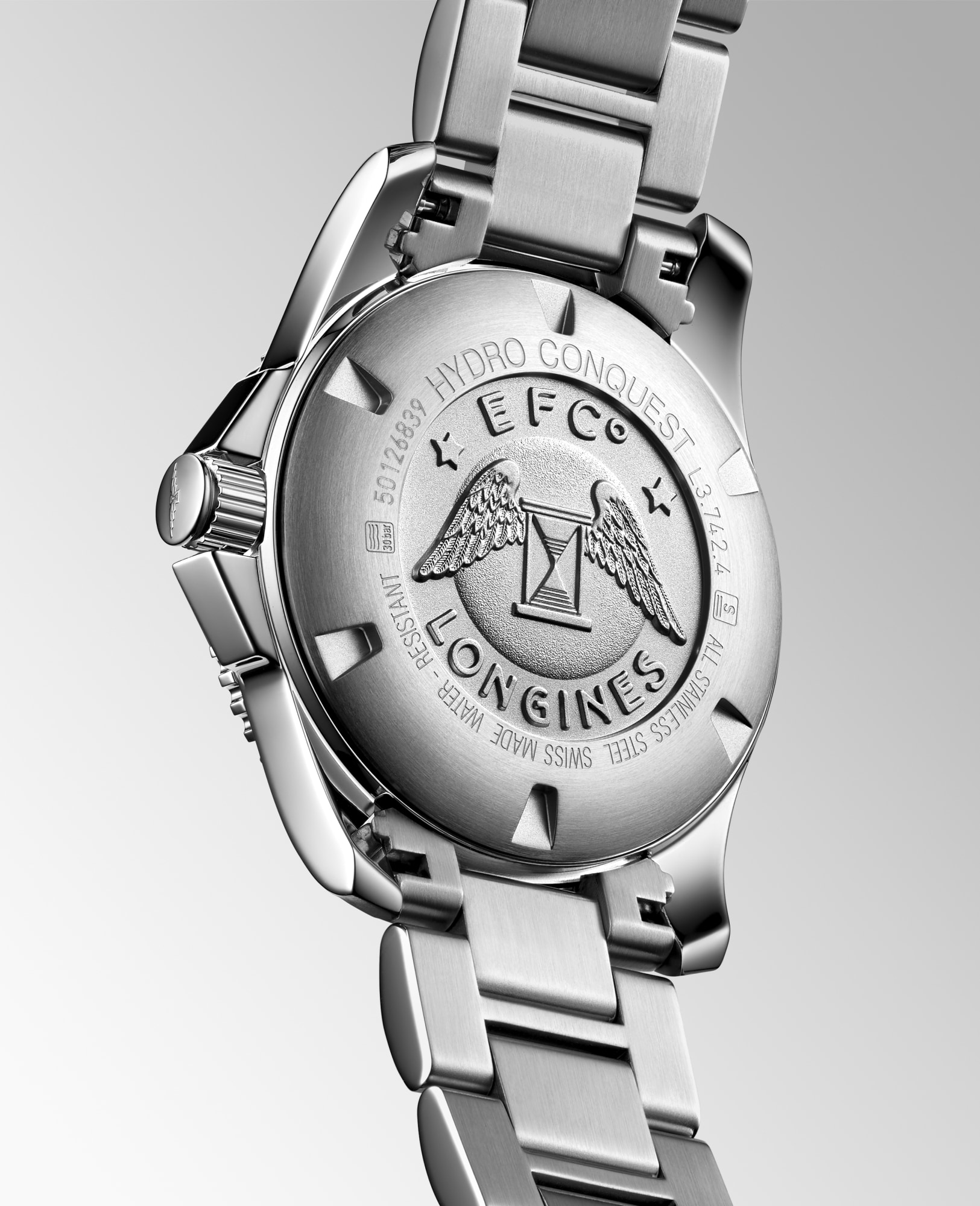 ハイドロコンクエスト 自動巻、ステンレススティール、ブルー