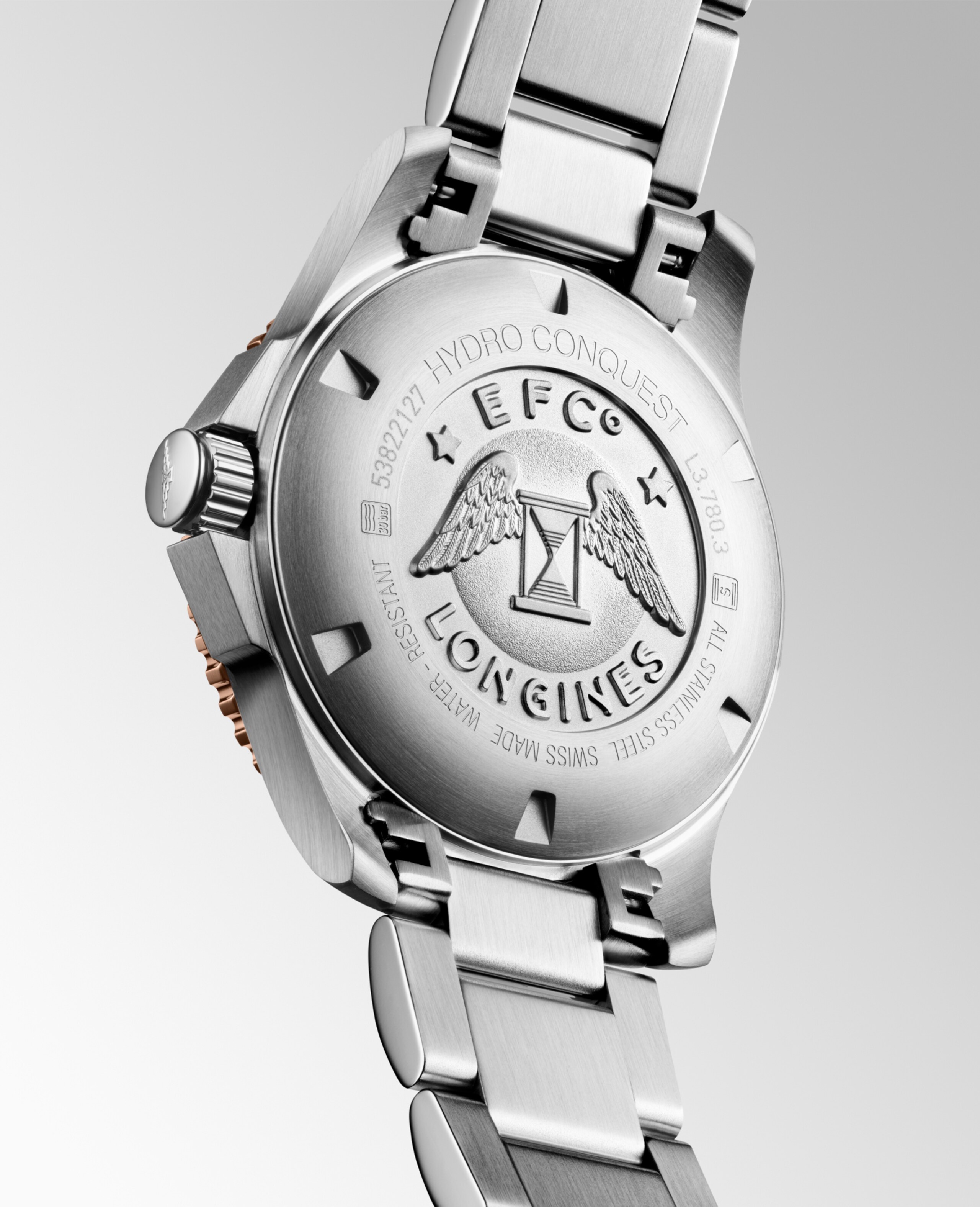 Longines HYDROCONQUEST automatico acciaio inossidabile e lunetta in ceramica Watch - L3.780.3.78.6