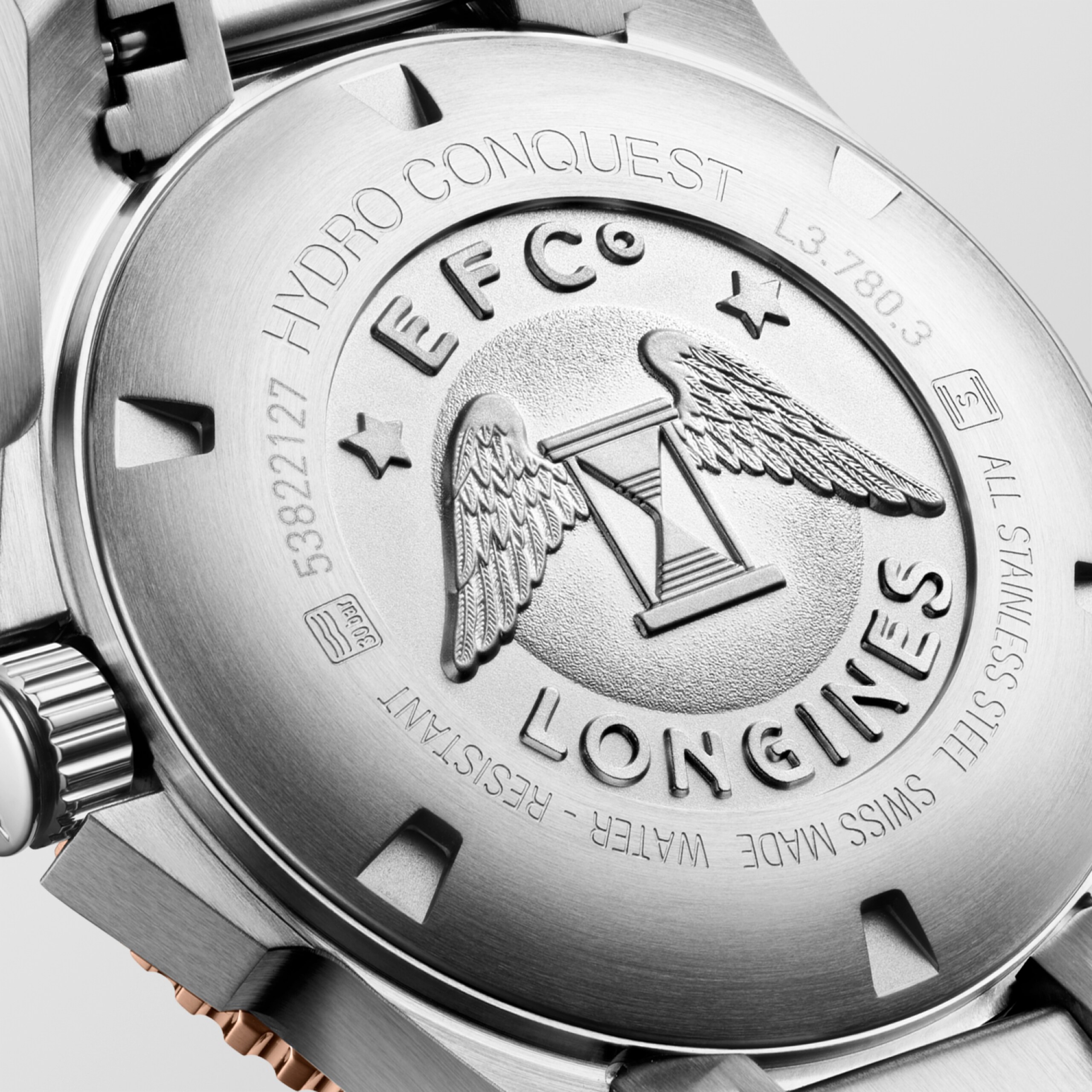 Longines HYDROCONQUEST automatico acciaio inossidabile e lunetta in ceramica Watch - L3.780.3.78.6