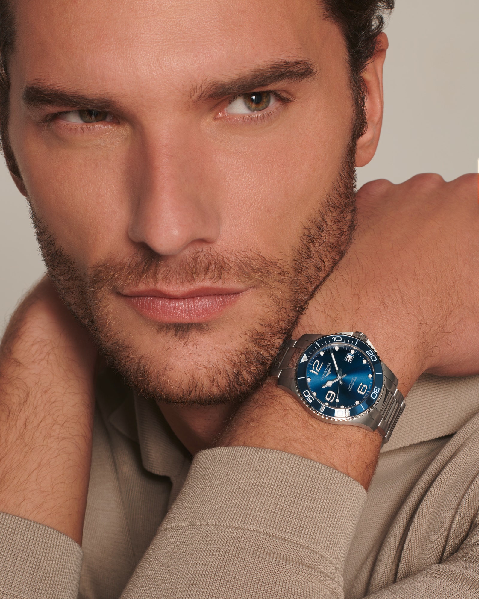 ハイドロコンクエスト 自動巻、ステンレススティールとセラミック