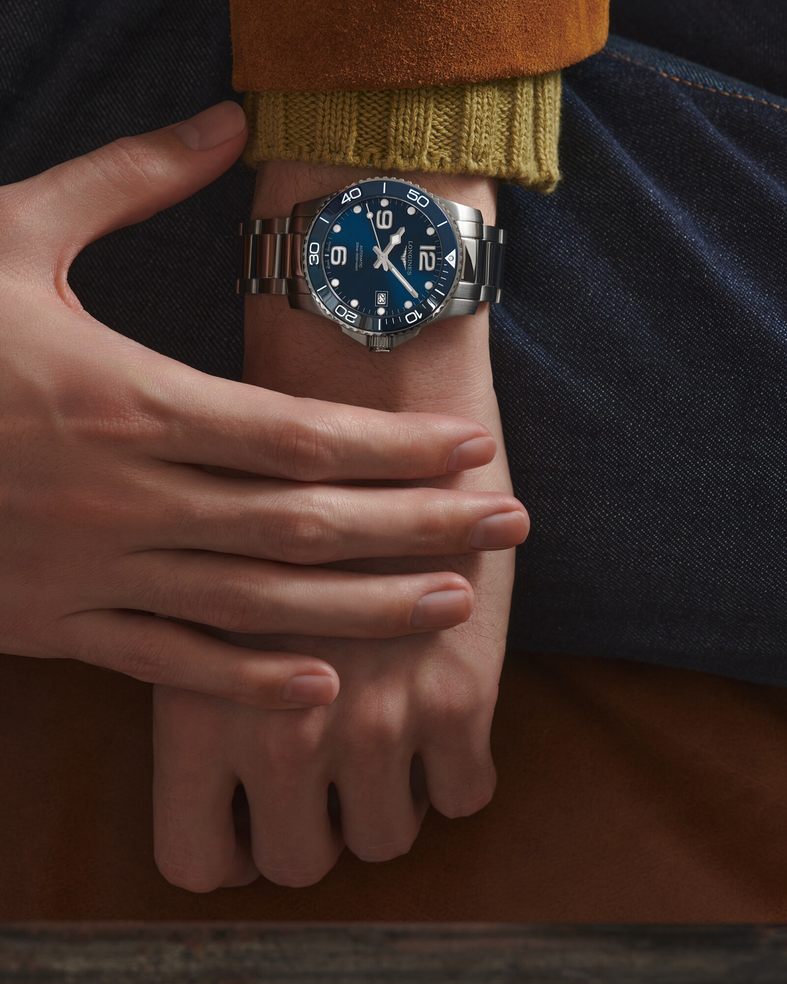 ハイドロコンクエスト 自動巻、ステンレススティールとセラミック