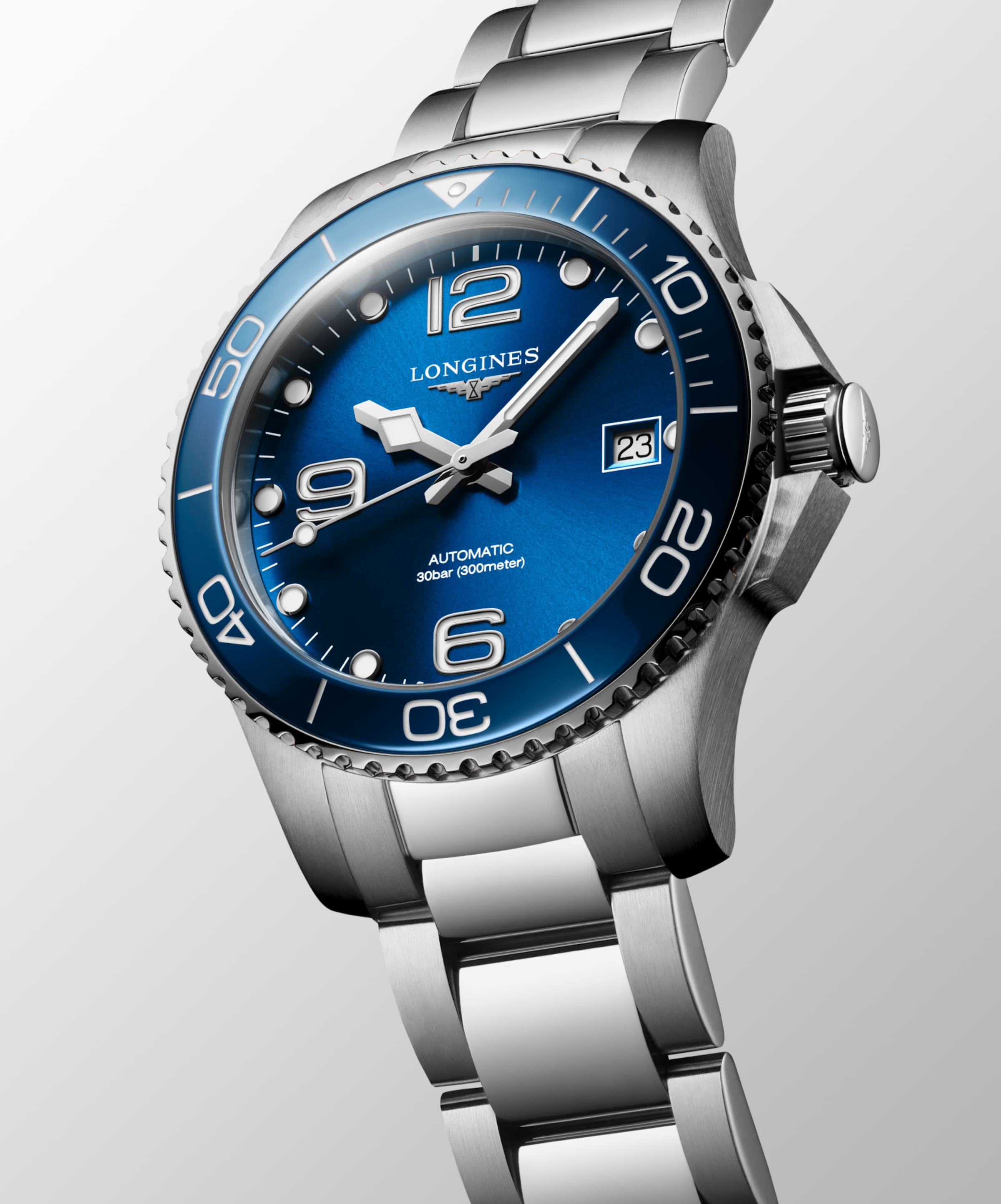 Longines HYDROCONQUEST Automatic Stainless steel and ceramic bezel Watch - L3.780.4.96.6