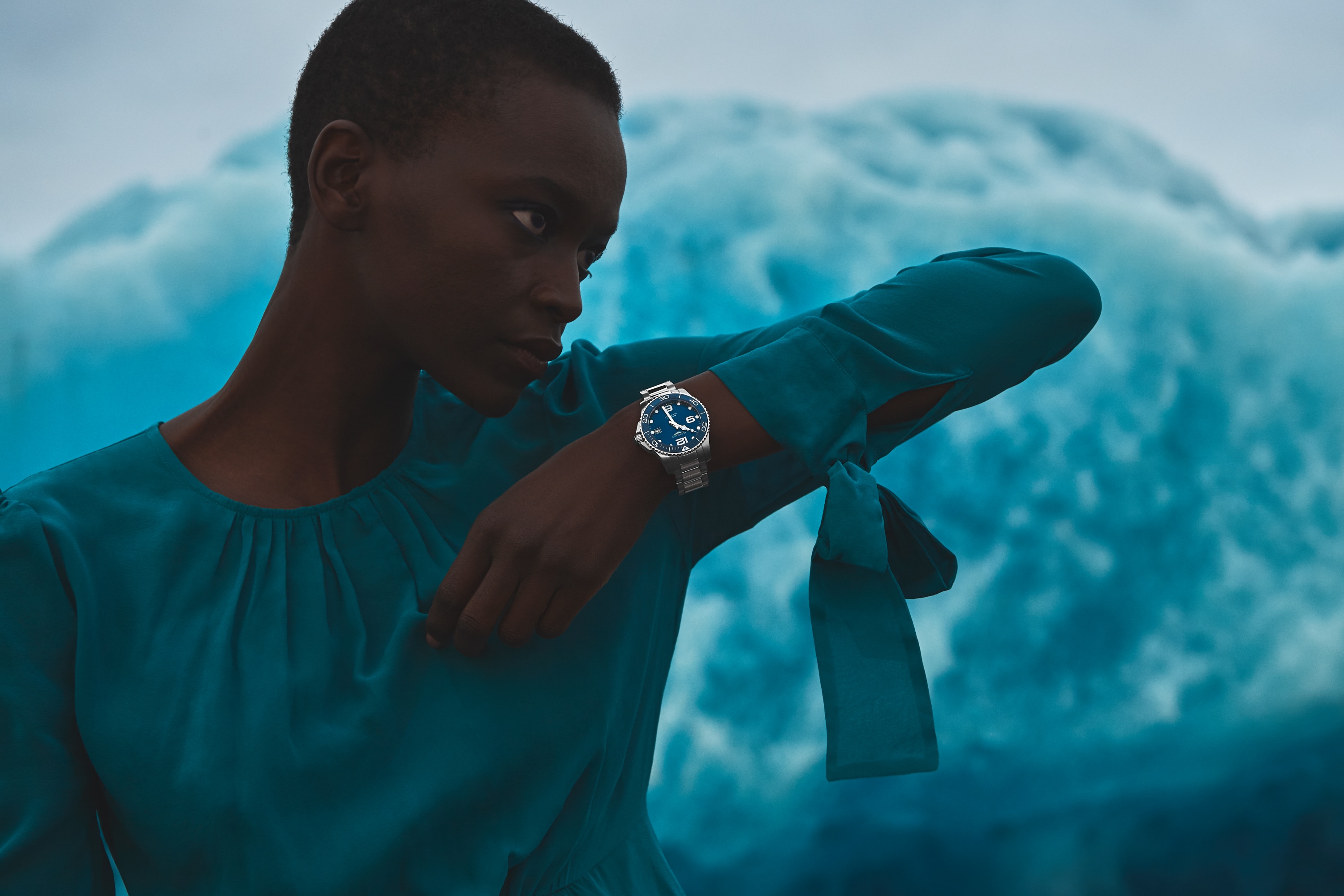 ハイドロコンクエスト 自動巻、ステンレススティールとセラミック