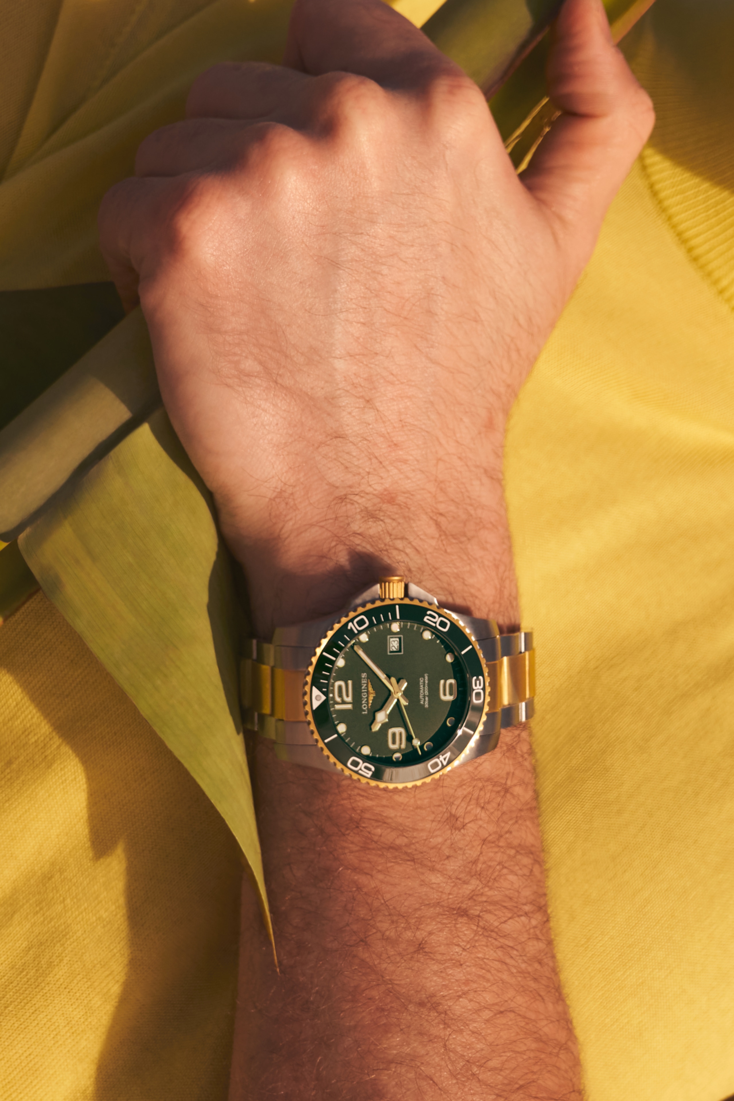 Longines HYDROCONQUEST automatic stainless steel and ceramic bezel Watch - L3.781.3.06.7