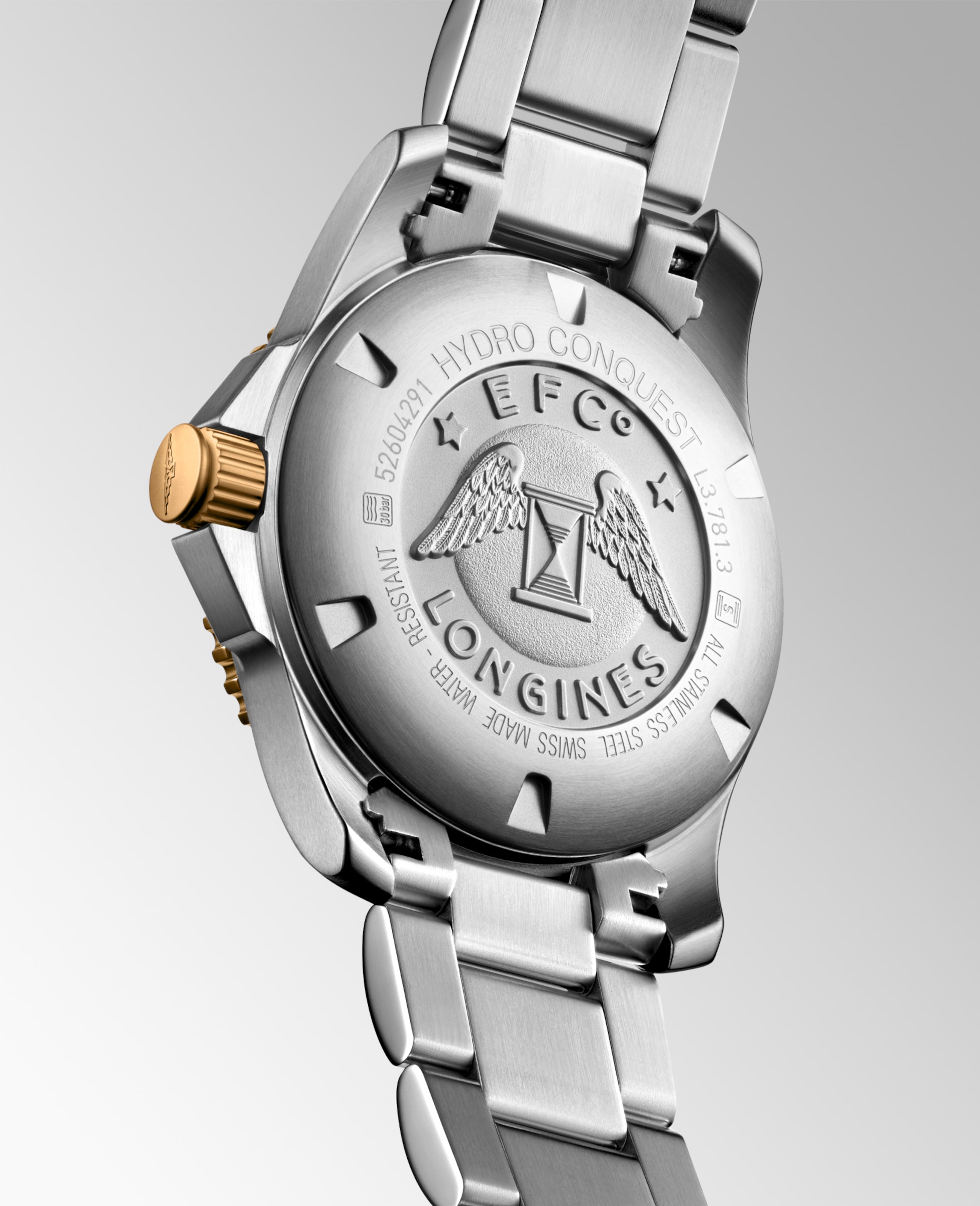 Longines HYDROCONQUEST automatic stainless steel and ceramic bezel Watch - L3.781.3.06.7