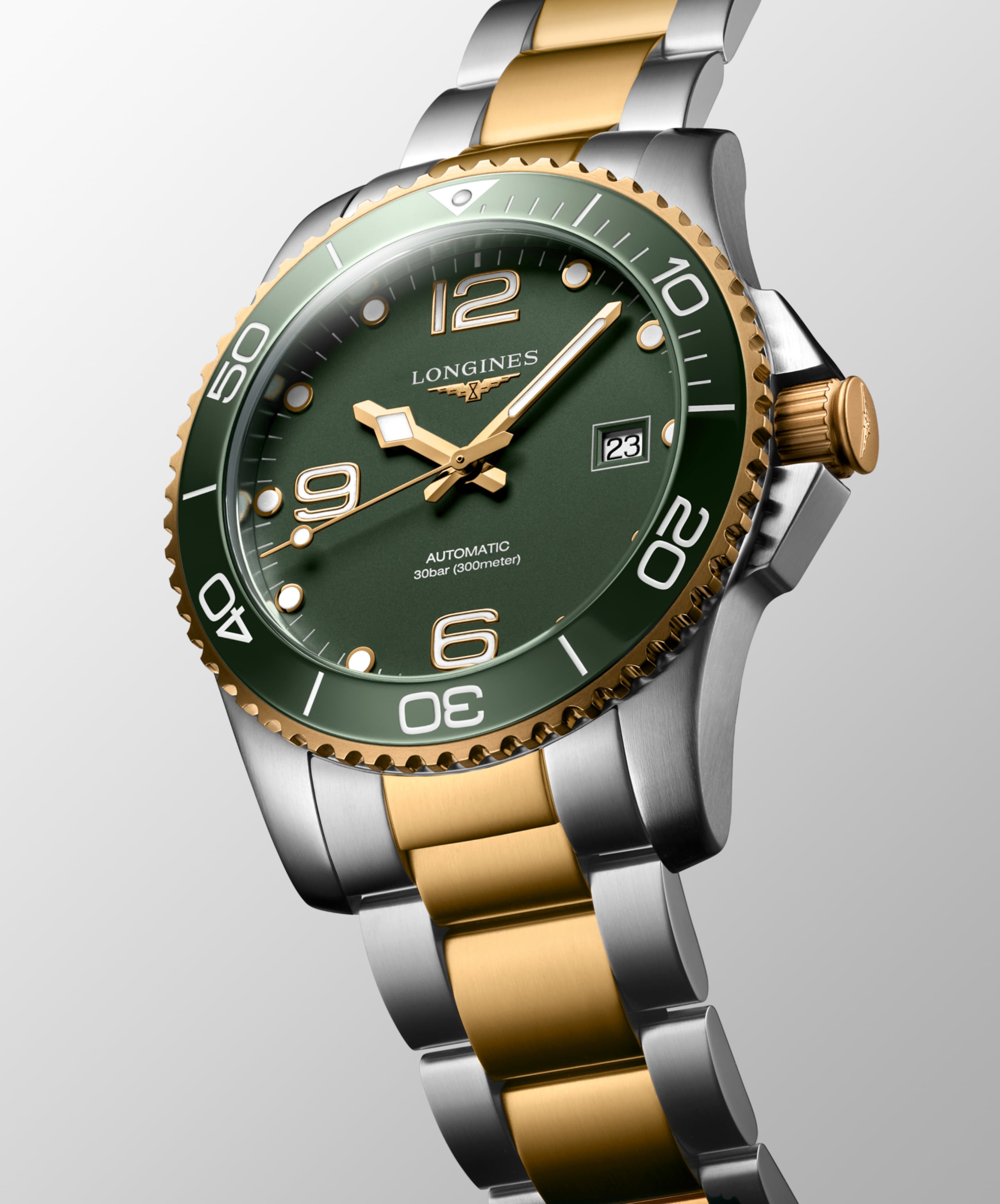 Longines HYDROCONQUEST automatic stainless steel and ceramic bezel Watch - L3.781.3.06.7