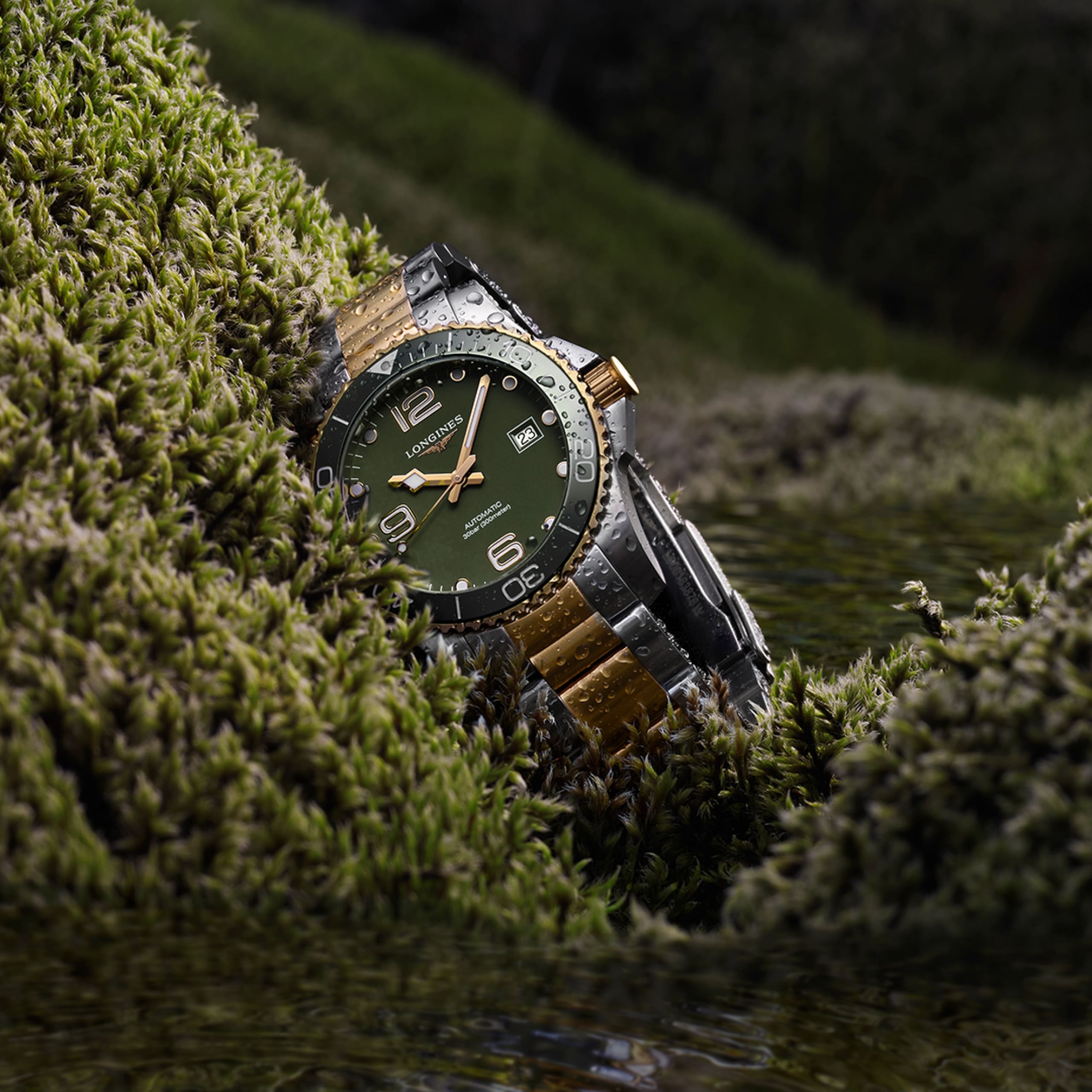 Longines HYDROCONQUEST automatic stainless steel and ceramic bezel Watch - L3.781.3.06.7