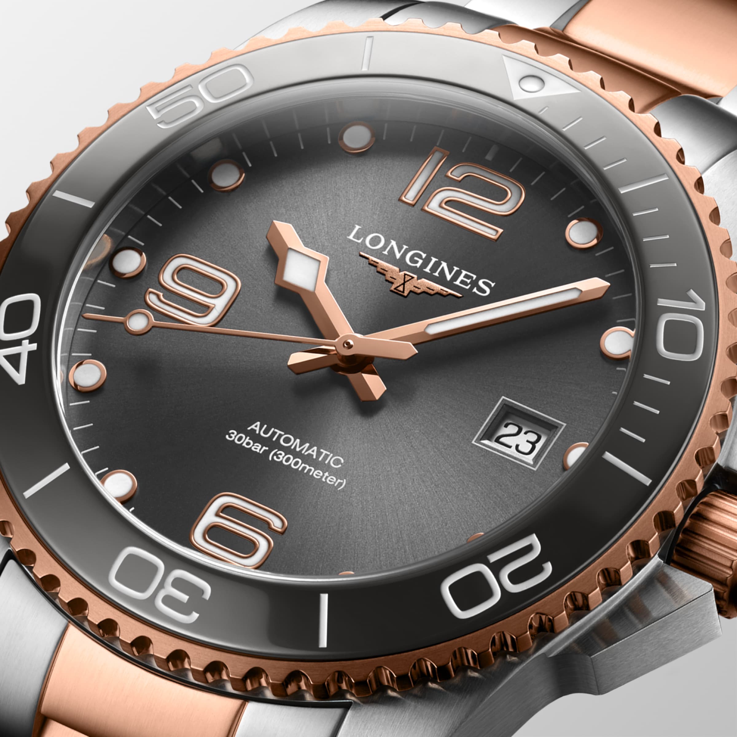 Longines HYDROCONQUEST Automatic Stainless steel and ceramic bezel Watch - L3.781.3.78.7