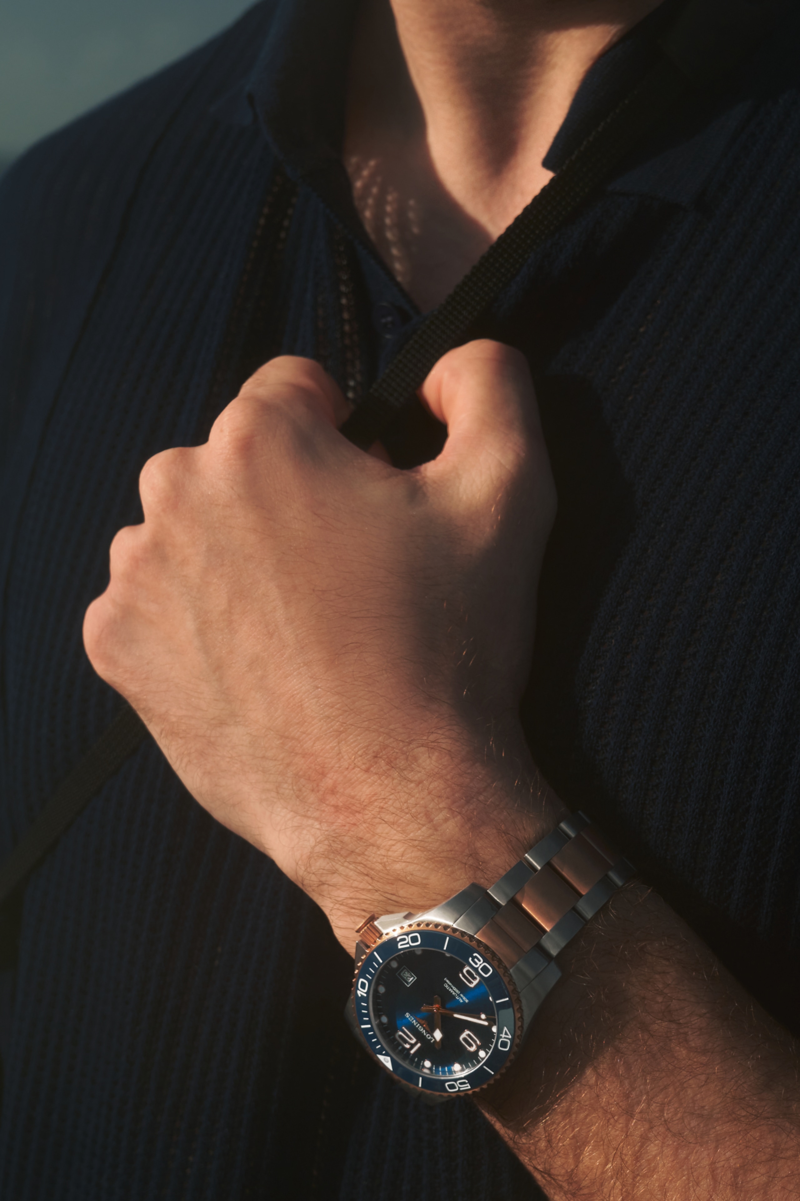 Longines HYDROCONQUEST automatico acciaio inossidabile e lunetta in ceramica Watch - L3.781.3.98.7