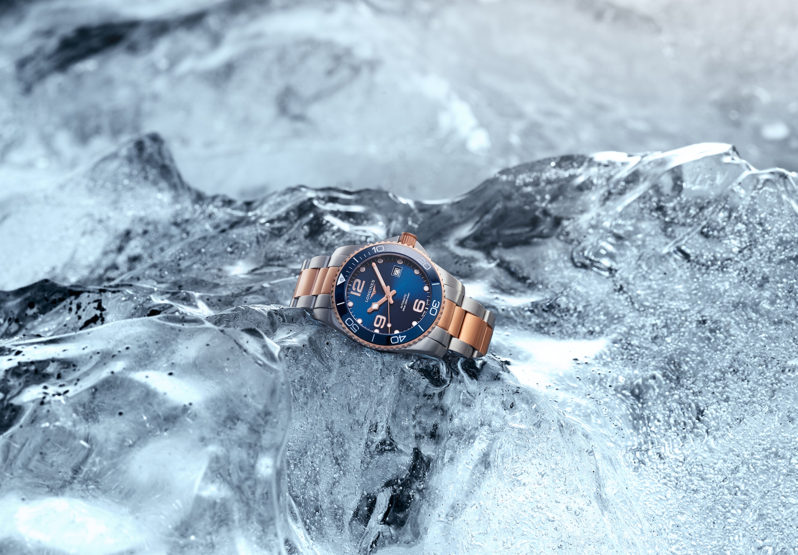 Longines HYDROCONQUEST automatico acciaio inossidabile e lunetta in ceramica Watch - L3.781.3.98.7