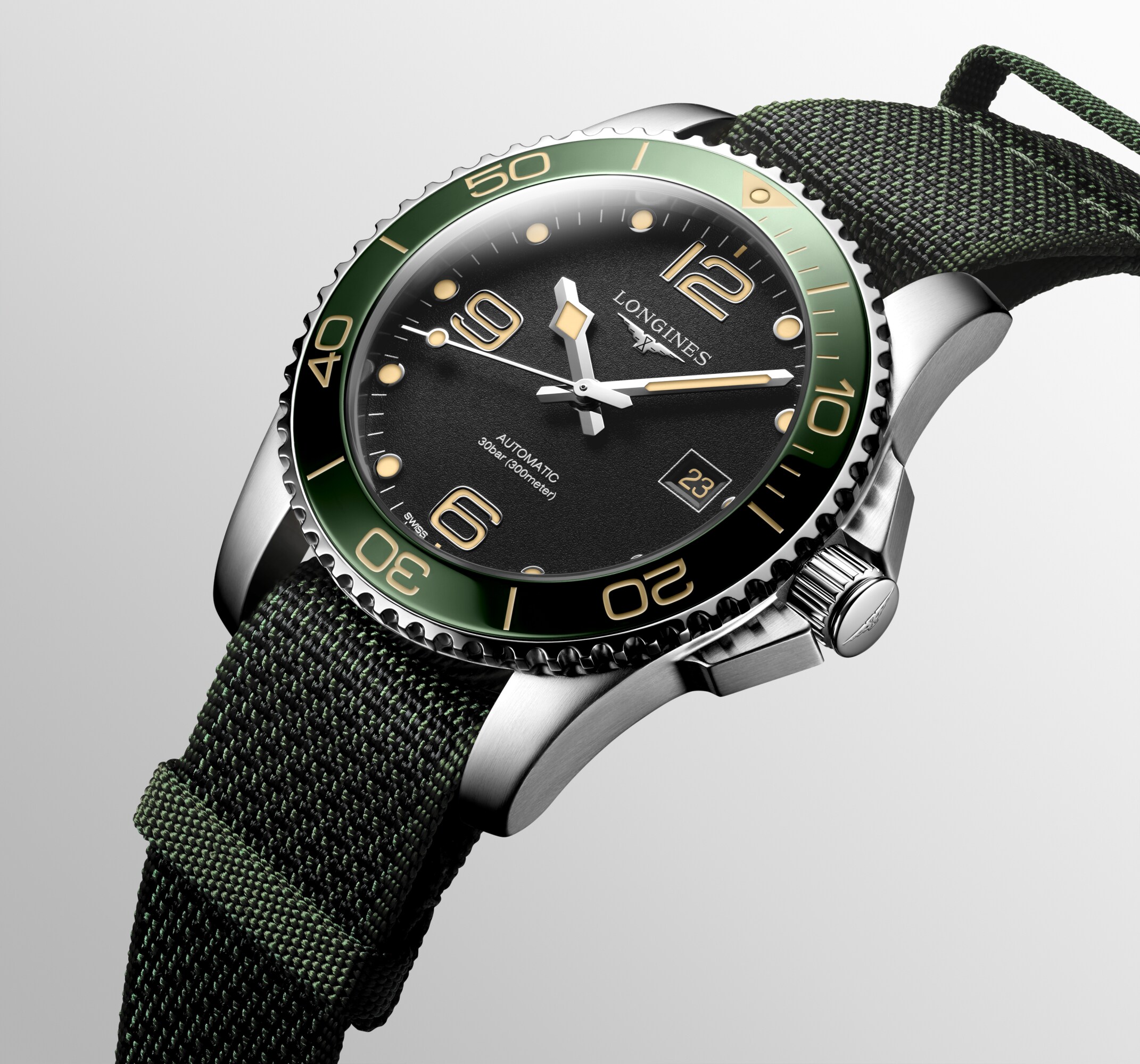 ハイドロコンクエスト 自動巻、ステンレススティールとセラミック