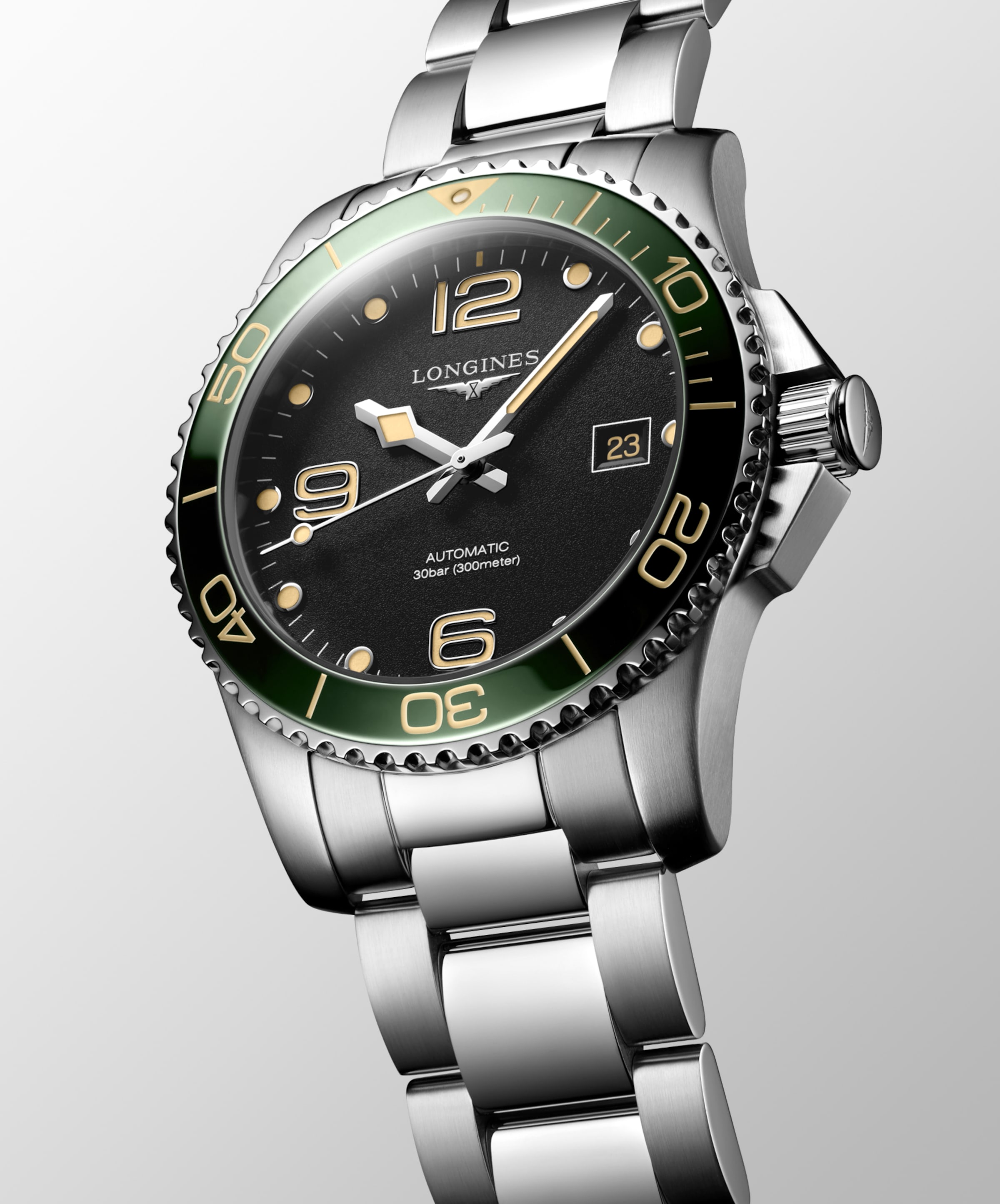 Longines HYDROCONQUEST Automatic Stainless steel and ceramic bezel Watch - L3.781.4.05.6