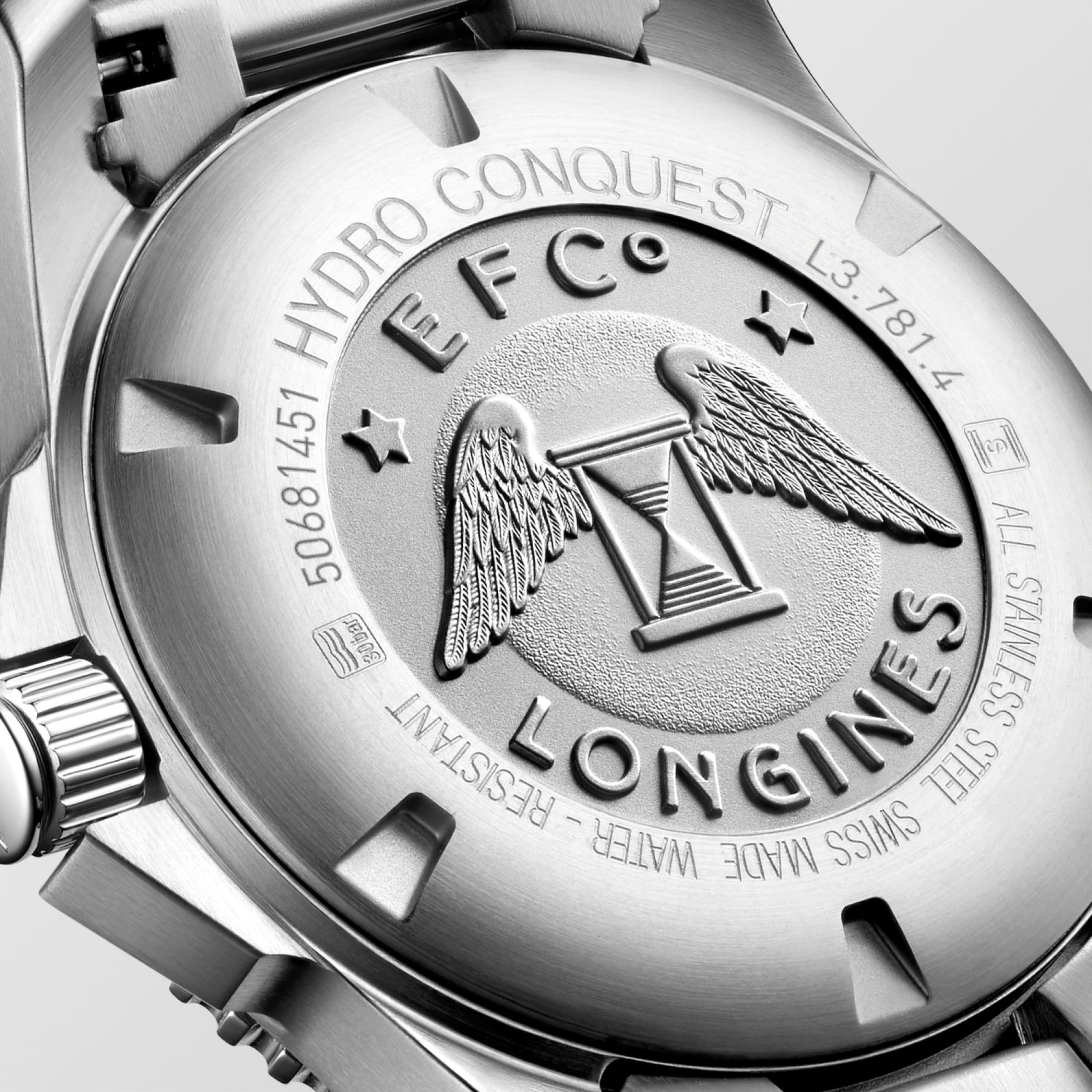 Longines HYDROCONQUEST Automatic Stainless steel and ceramic bezel Watch - L3.781.4.05.6