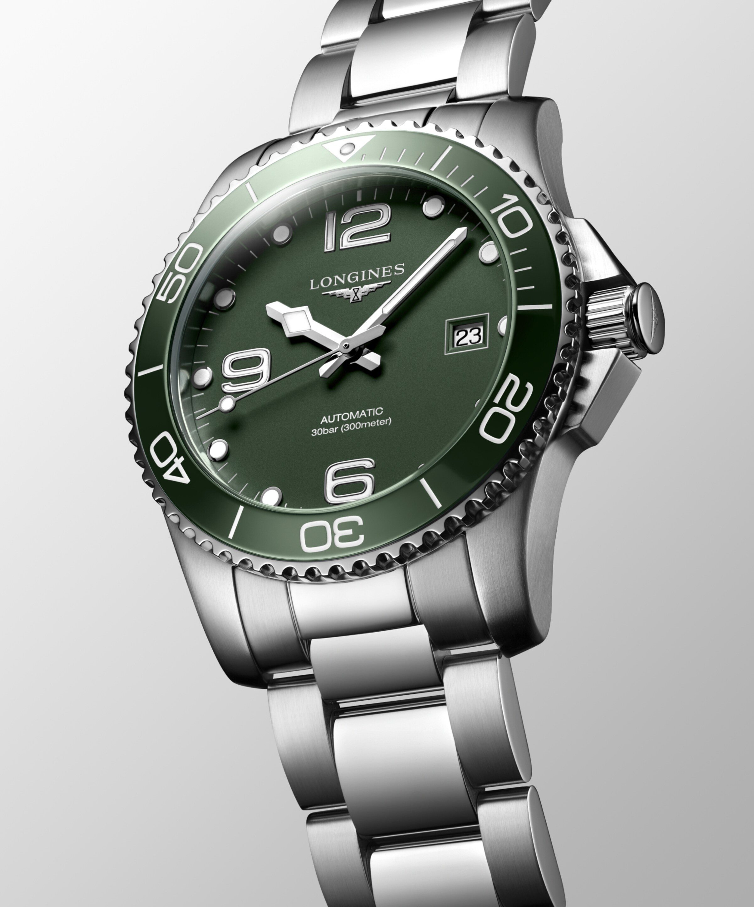 Longines HYDROCONQUEST Automatic Stainless steel and ceramic bezel Watch - L3.781.4.06.6