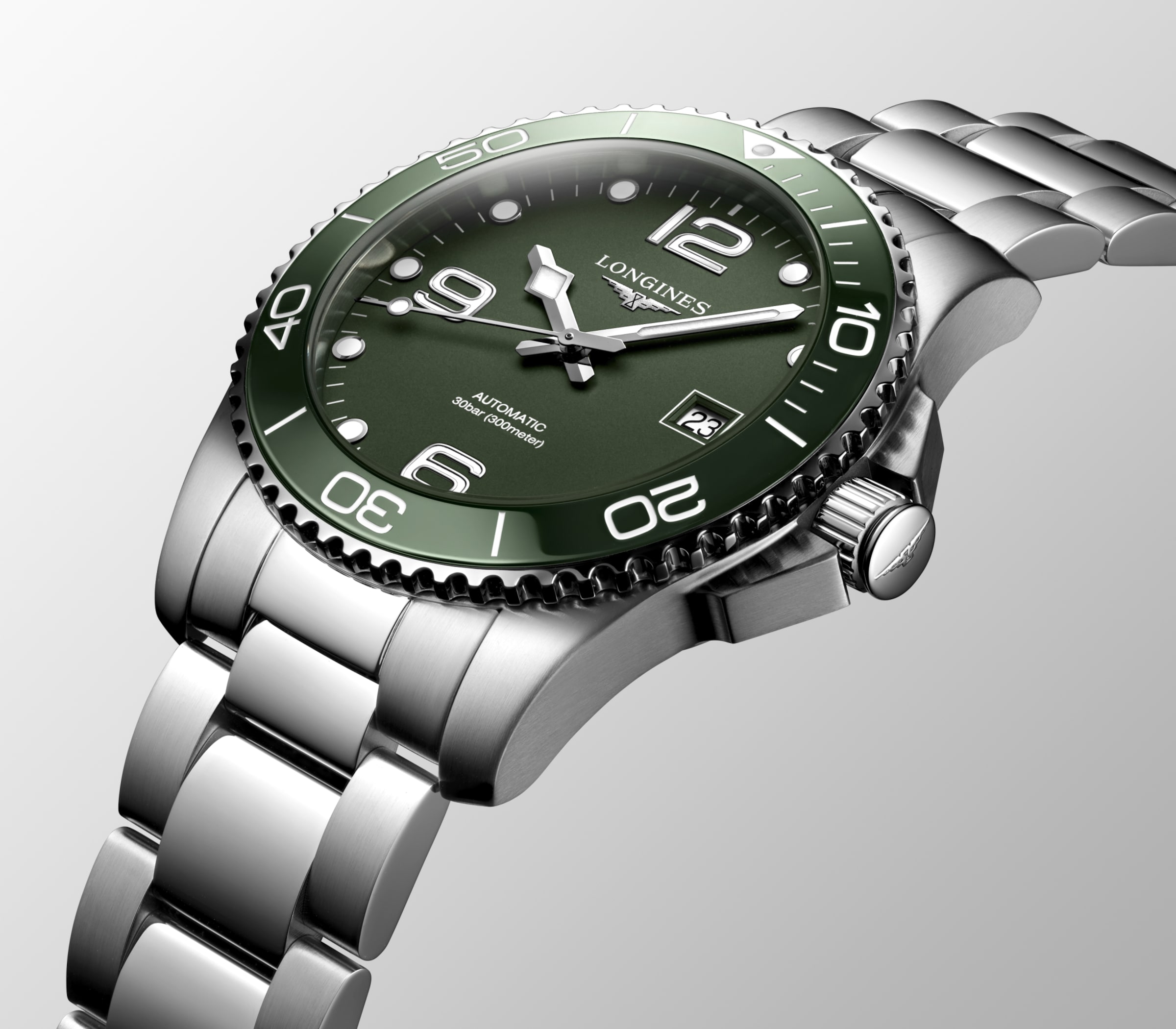 Longines HYDROCONQUEST Automatic Stainless steel and ceramic bezel Watch - L3.781.4.06.6