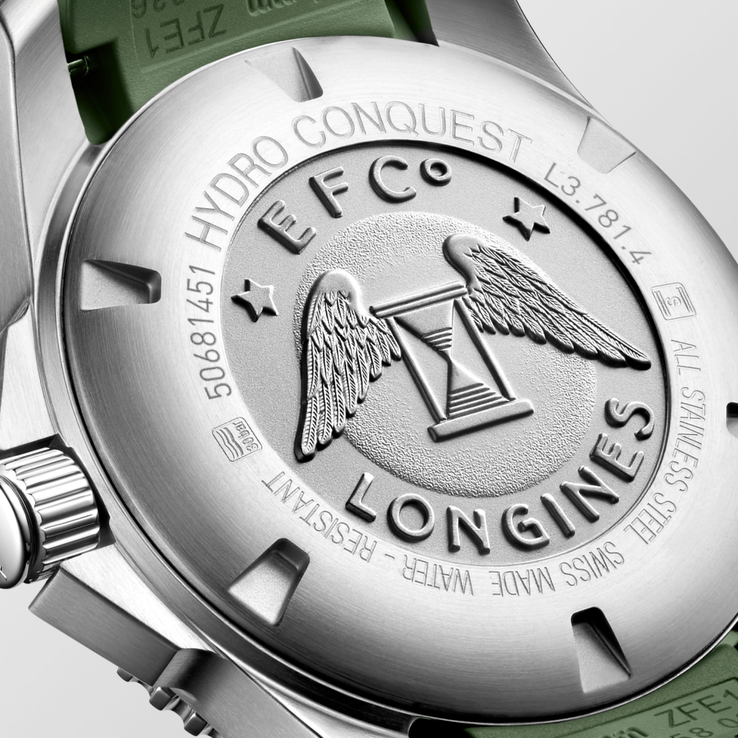 Longines HYDROCONQUEST automático aço inoxidável e luneta em cerâmica Watch - L3.781.4.06.9
