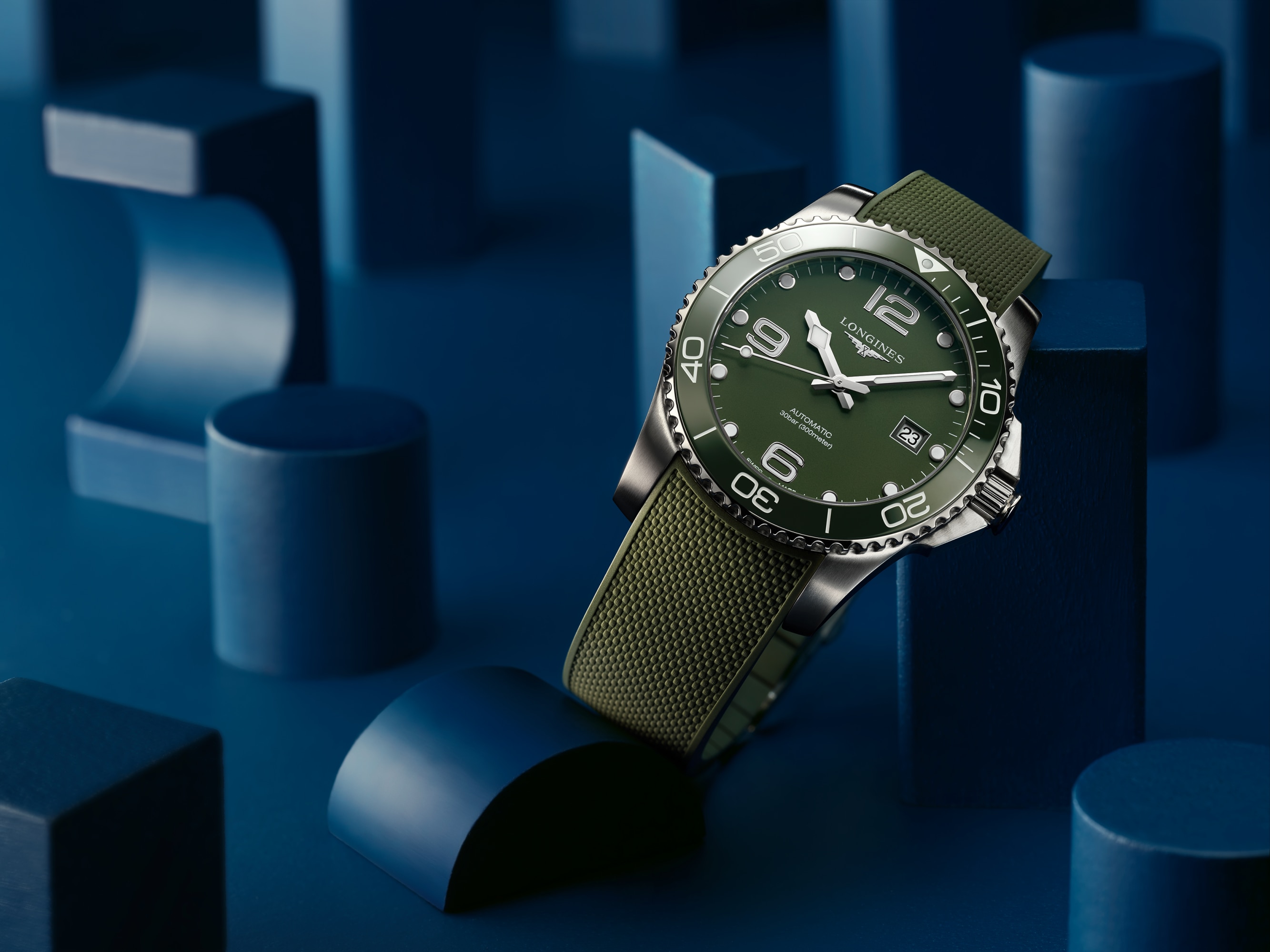 ハイドロコンクエスト 自動巻、ステンレススティールとセラミック