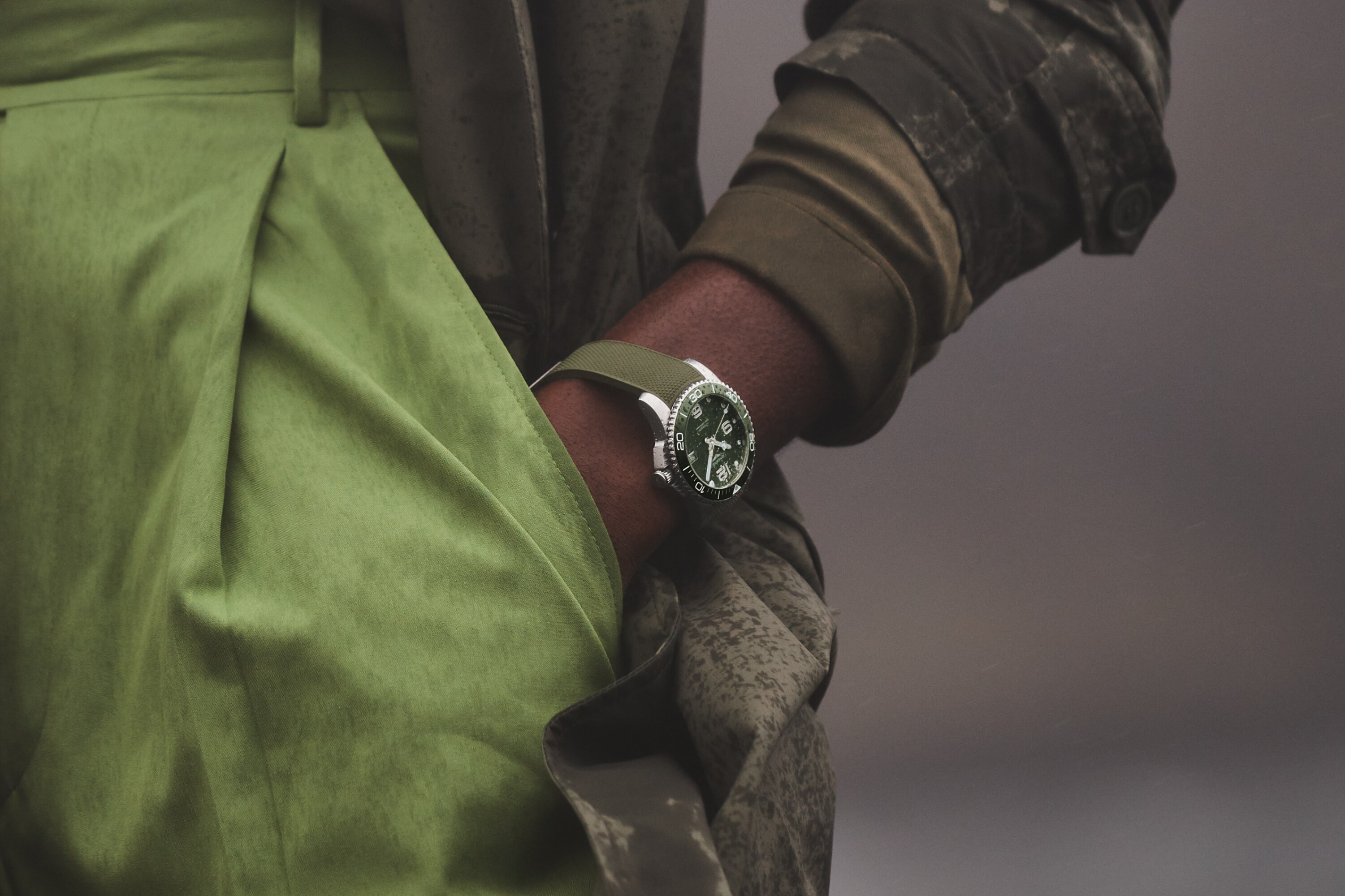 ハイドロコンクエスト 自動巻、ステンレススティールとセラミック