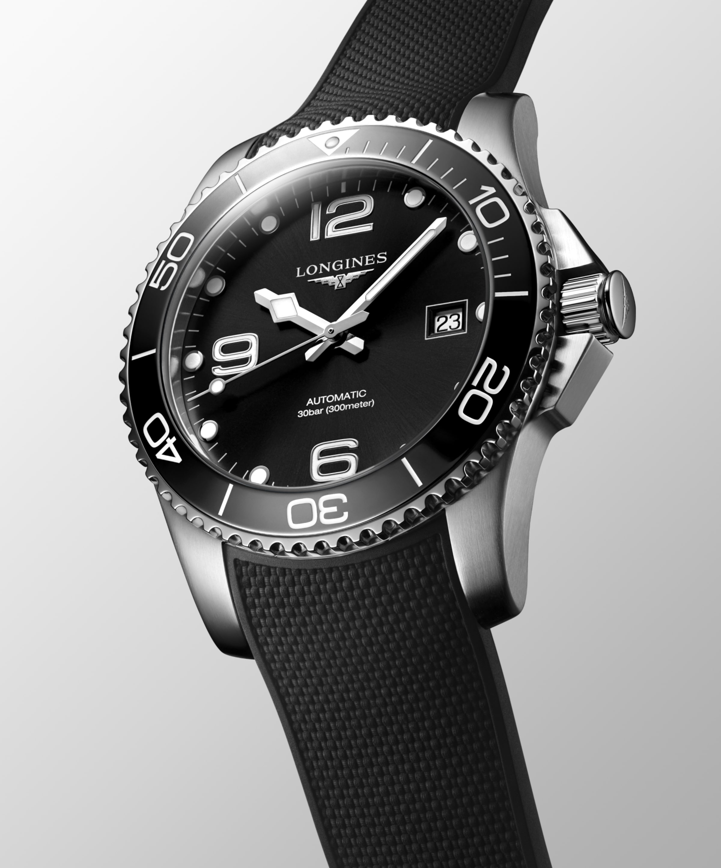 Longines HYDROCONQUEST Automatic Stainless steel and ceramic bezel Watch - L3.781.4.56.9