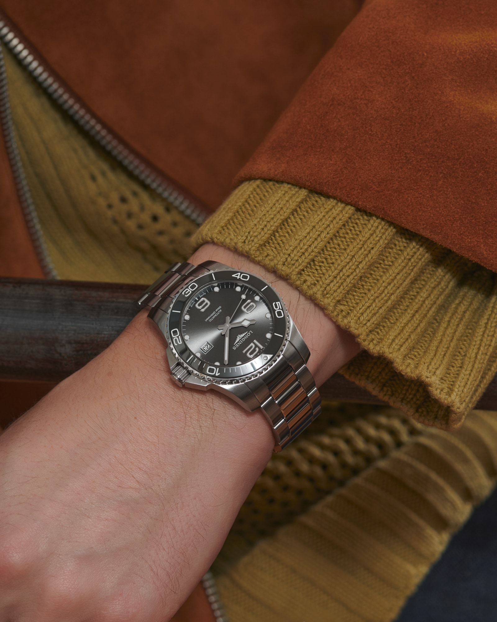 ハイドロコンクエスト 自動巻、ステンレススティールとセラミック