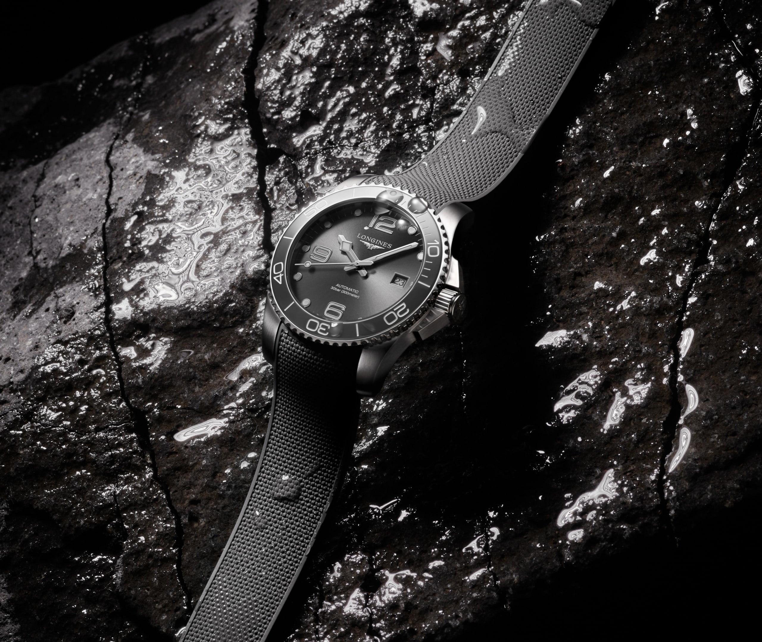 Longines HYDROCONQUEST Автоподзавод Нержавеющая сталь и керамика Watch - L3.781.4.76.9