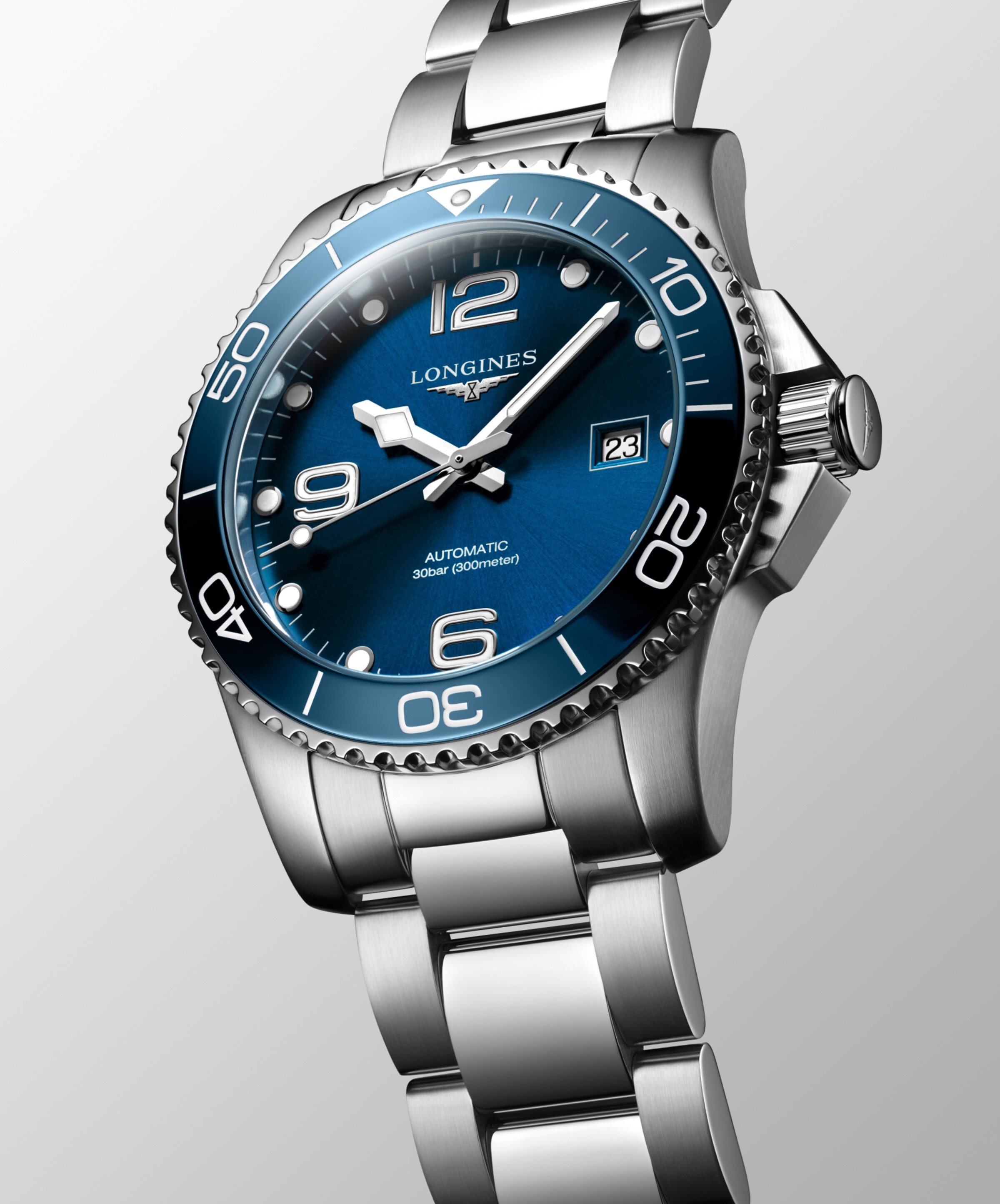 Longines HYDROCONQUEST Automatic Stainless steel and ceramic bezel Watch - L3.781.4.96.6