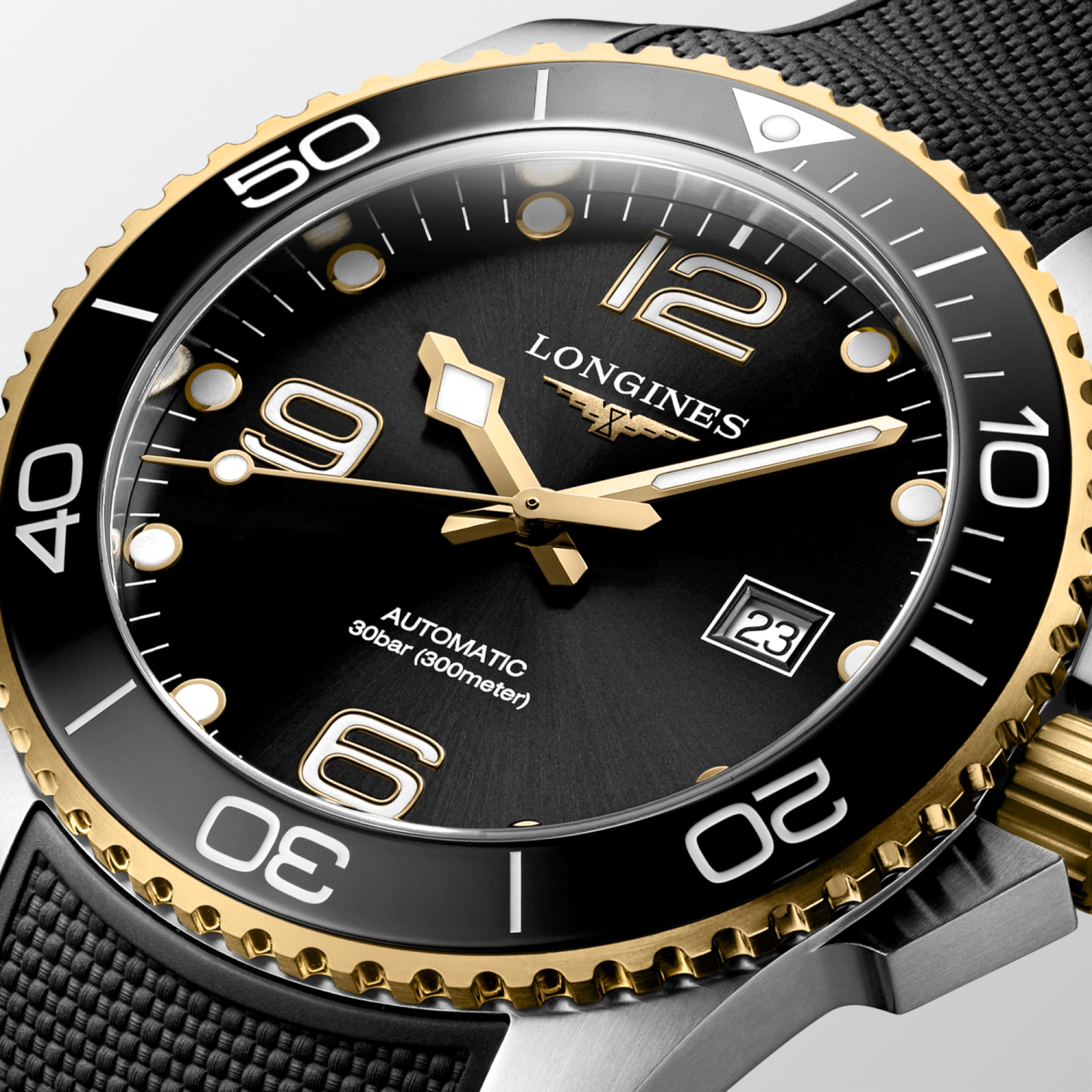 Longines HYDROCONQUEST Automatic Stainless steel and ceramic bezel Watch - L3.782.3.56.9