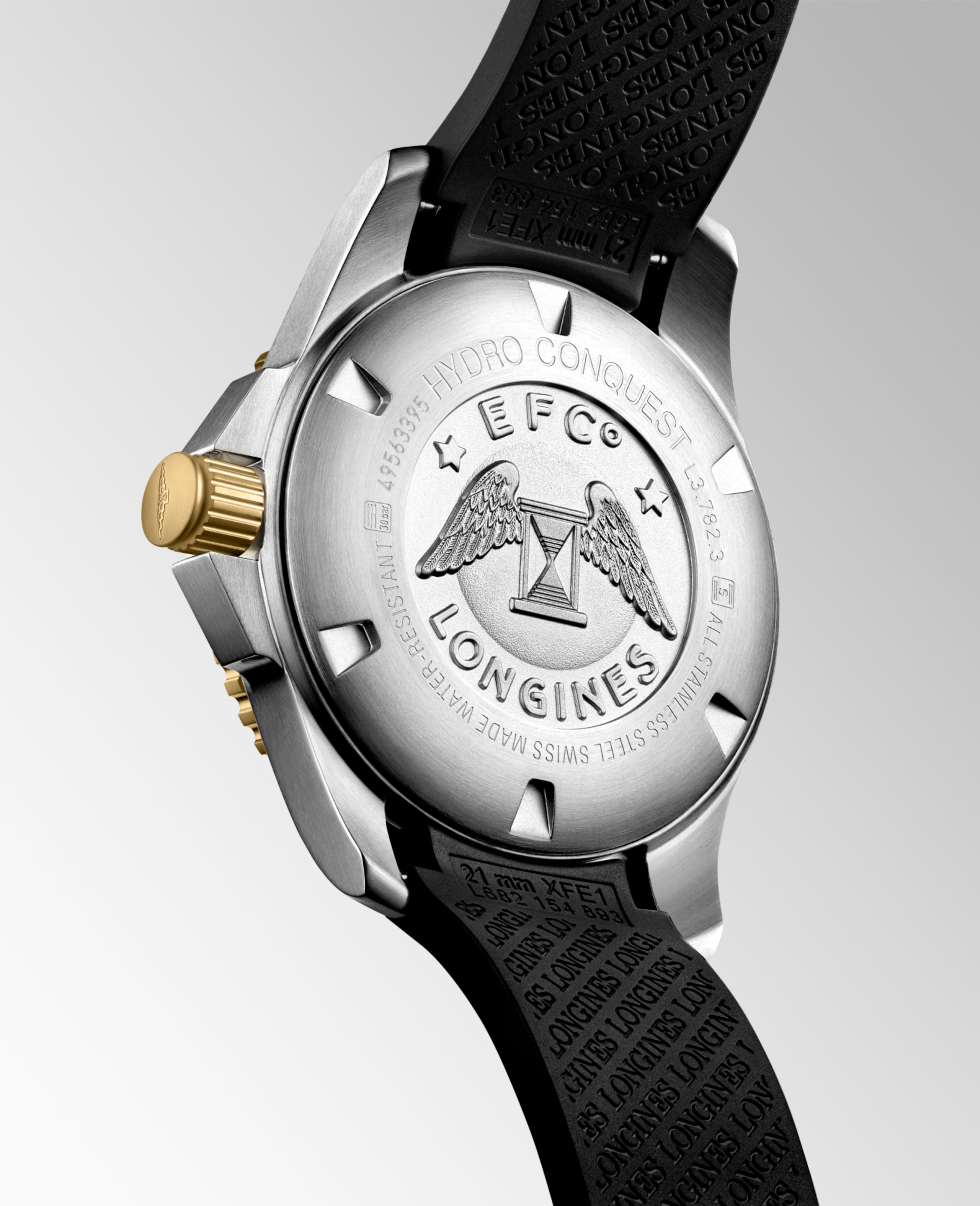 Longines HYDROCONQUEST automatico acciaio inossidabile e lunetta in ceramica Watch - L3.782.3.56.9
