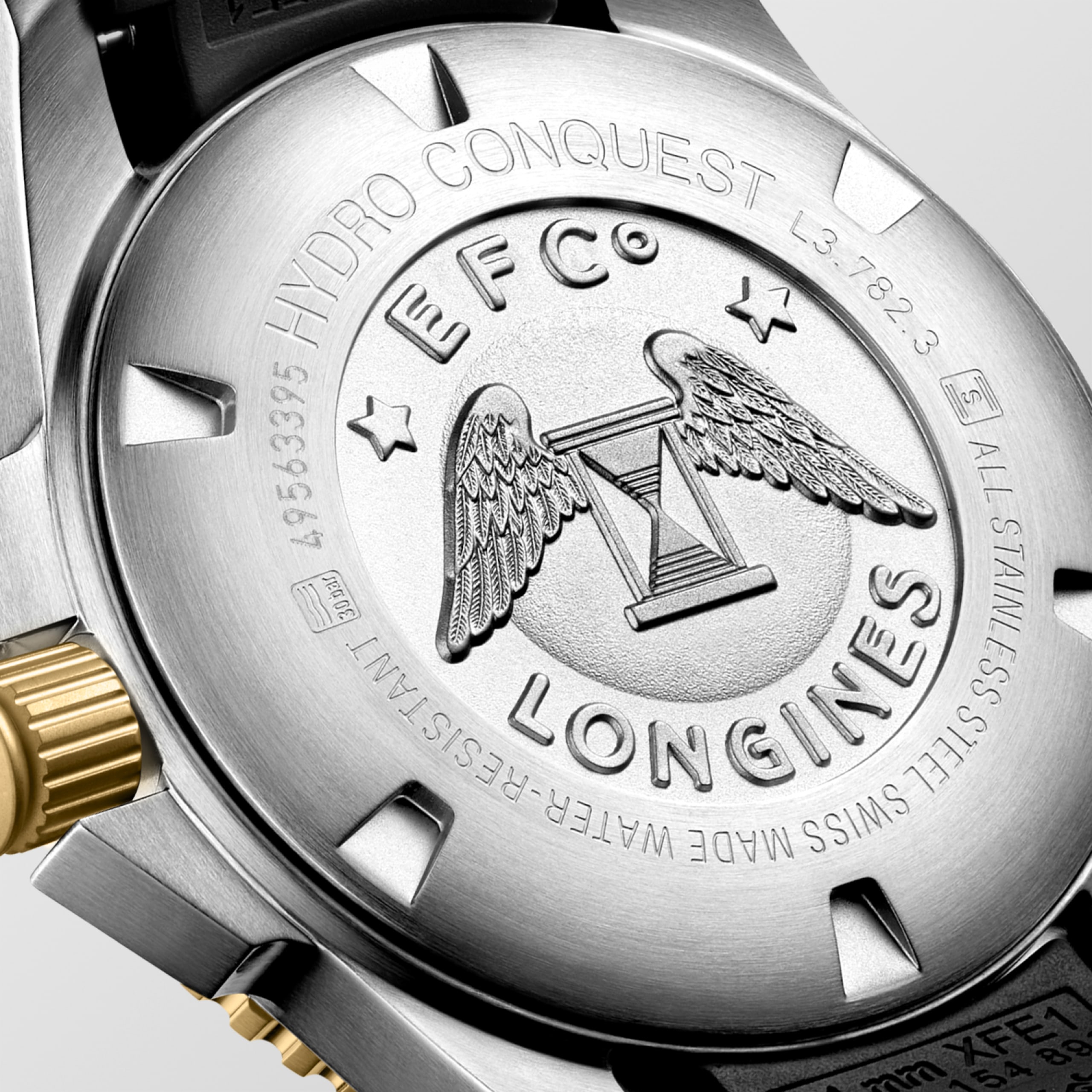 Longines HYDROCONQUEST automatico acciaio inossidabile e lunetta in ceramica Watch - L3.782.3.56.9