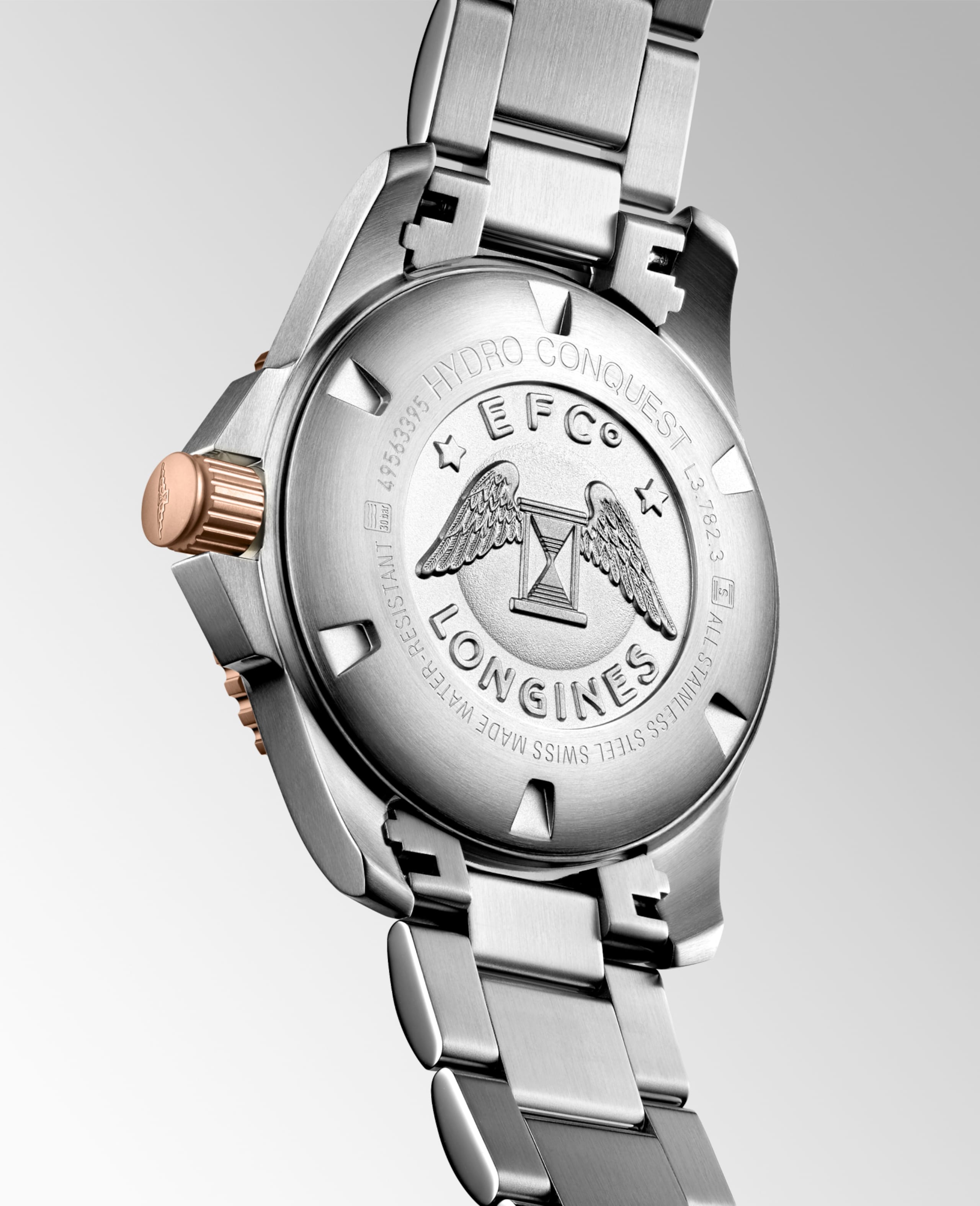 Longines HYDROCONQUEST automatique acier inoxydable et lunette en céramique Watch - L3.782.3.58.7
