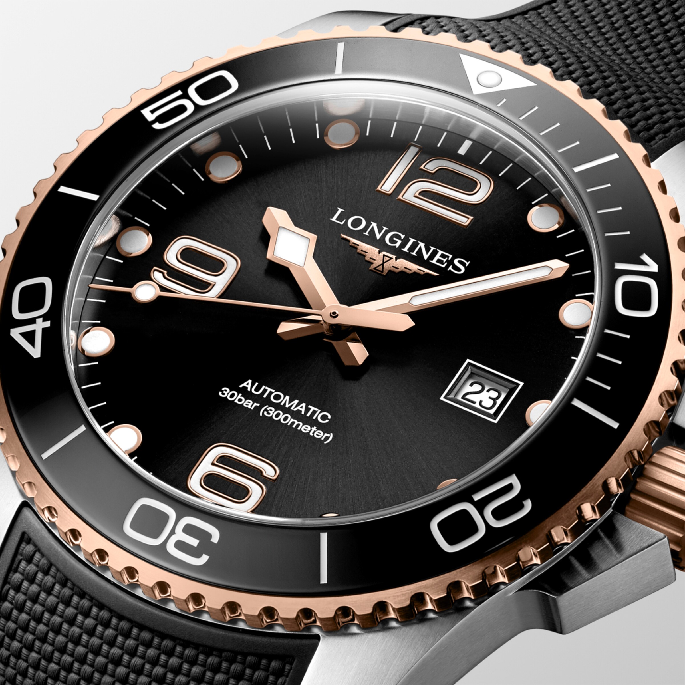 Longines HYDROCONQUEST Automatic Stainless steel and ceramic bezel Watch - L3.782.3.58.9