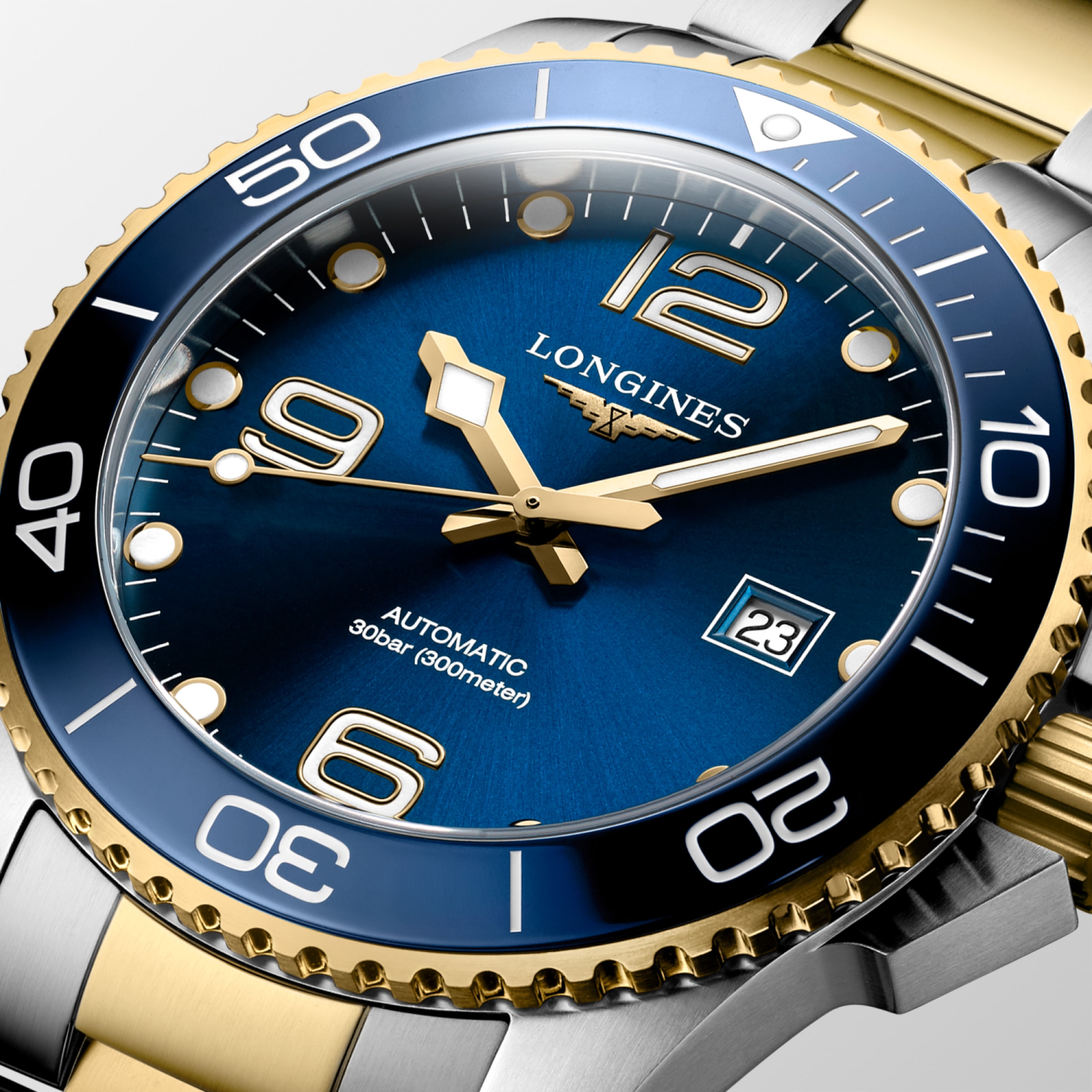 Longines HYDROCONQUEST Automatic Stainless steel and ceramic bezel Watch - L3.782.3.96.7