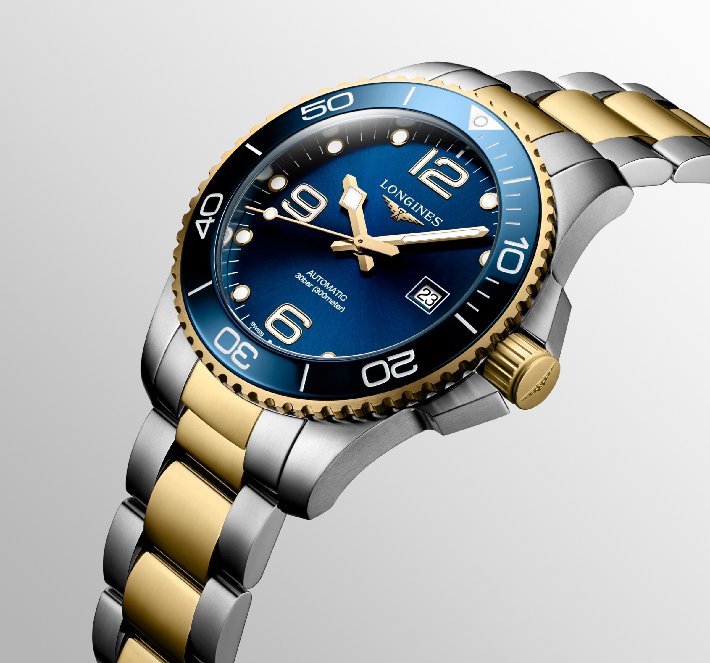 Longines HYDROCONQUEST Automatic Stainless steel and ceramic bezel Watch - L3.782.3.96.7