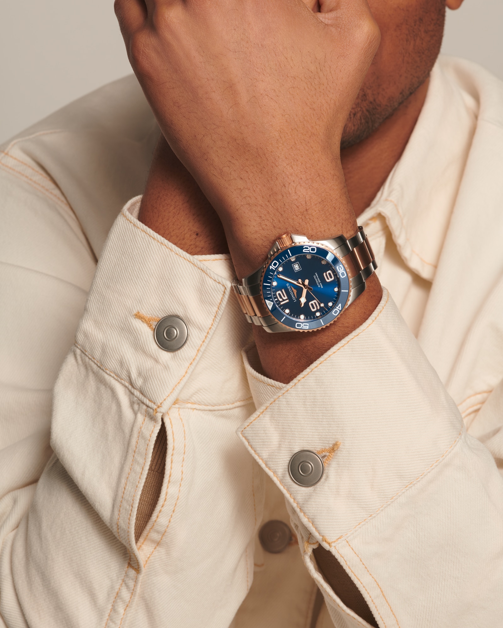 深海征服者系列| Ø 43.00 mm, 藍色太陽飾紋| L3.782.3.98.7 | LONGINES TW