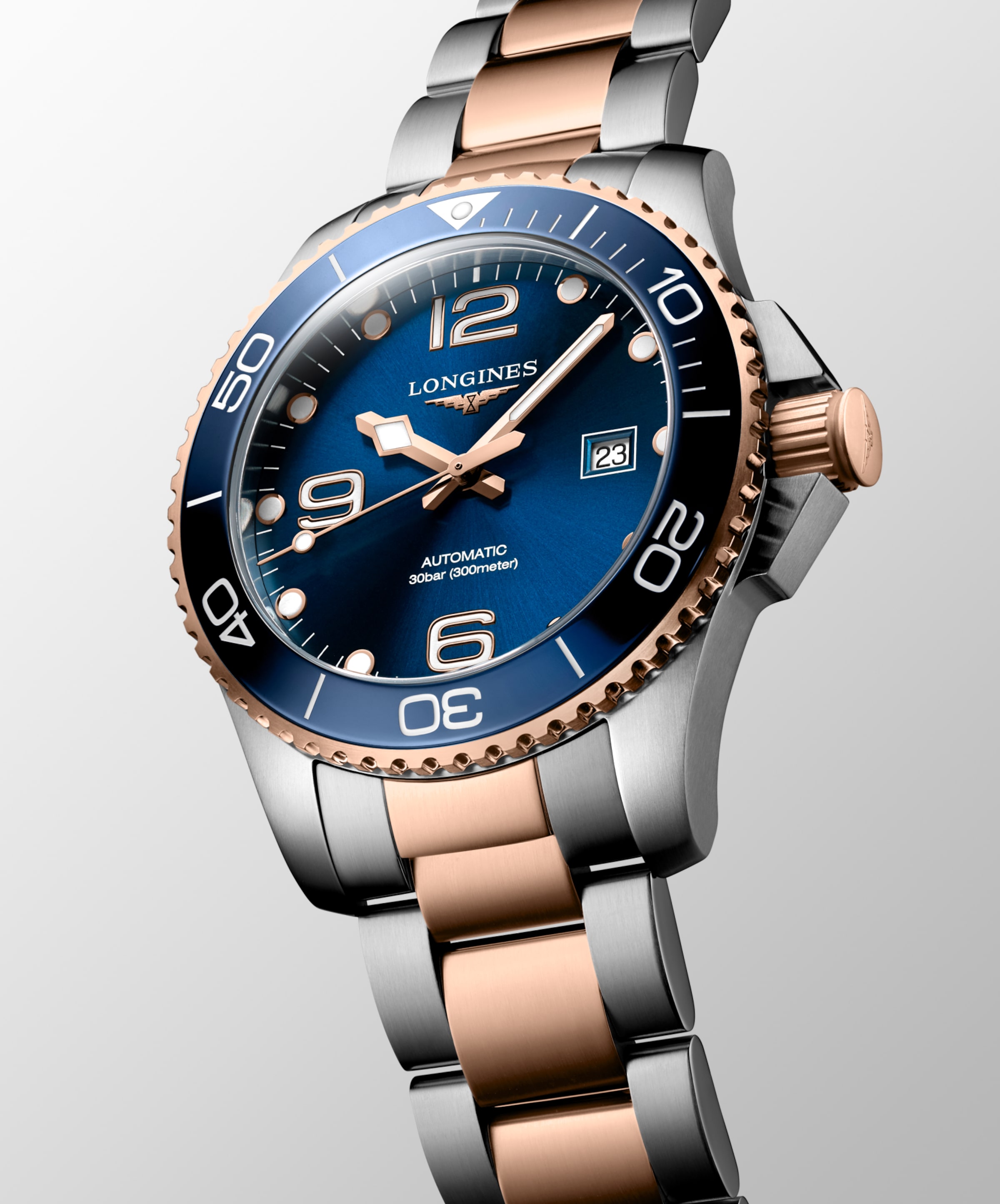 Longines HYDROCONQUEST Automatic Stainless steel and ceramic bezel Watch - L3.782.3.98.7