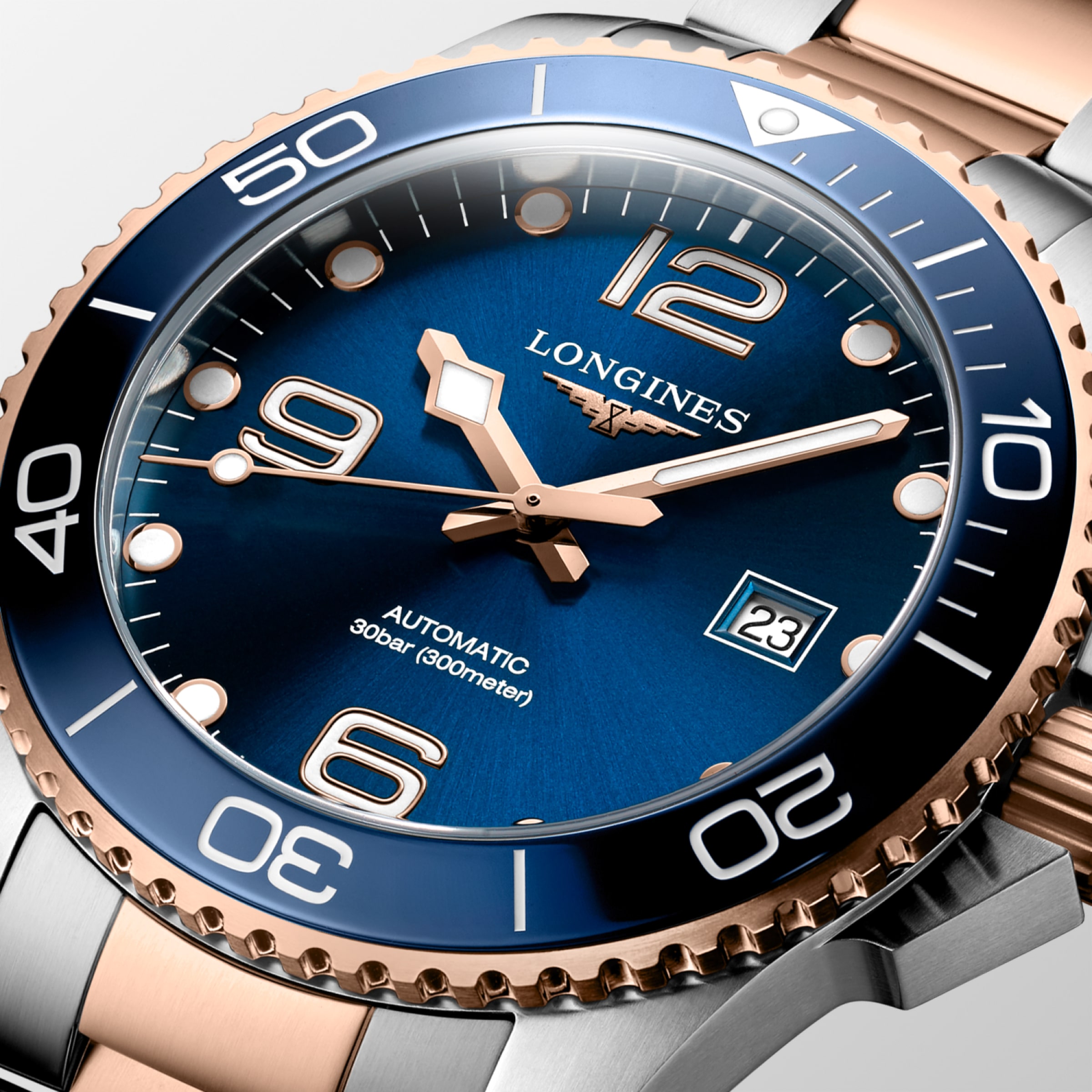 Longines HYDROCONQUEST Automatic Stainless steel and ceramic bezel Watch - L3.782.3.98.7