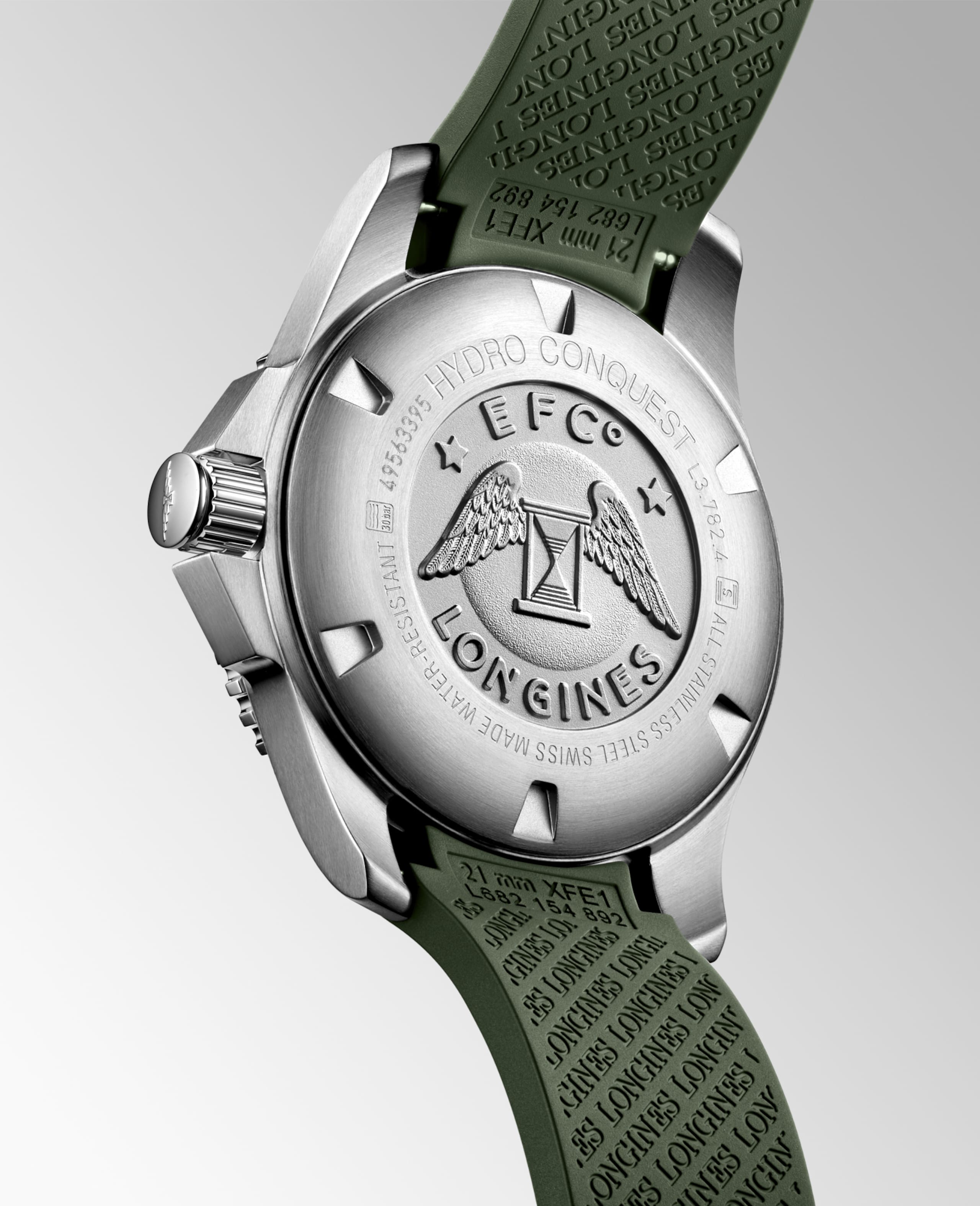 Longines HYDROCONQUEST automático aço inoxidável e luneta em cerâmica Watch - L3.782.4.06.9