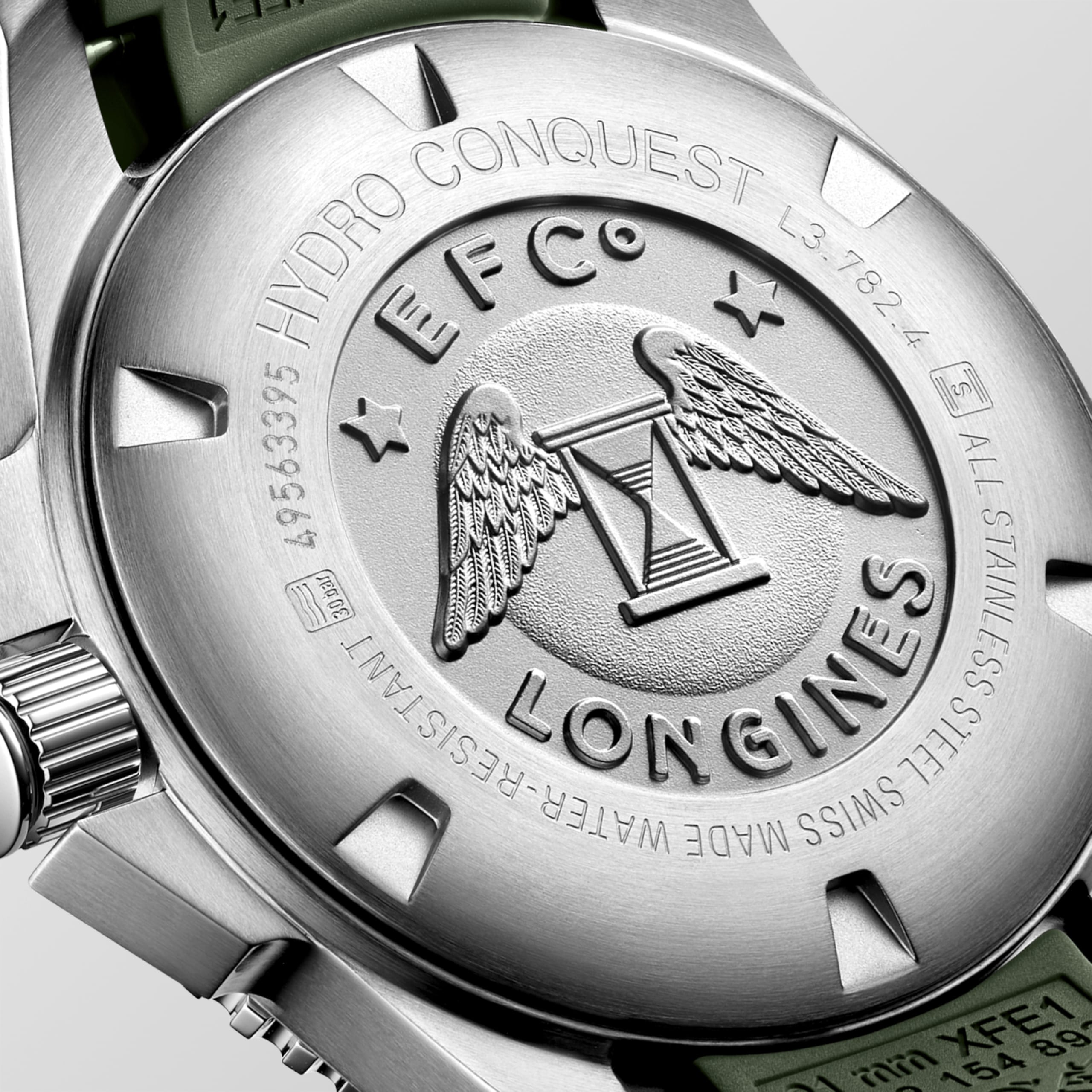 Longines HYDROCONQUEST automático aço inoxidável e luneta em cerâmica Watch - L3.782.4.06.9
