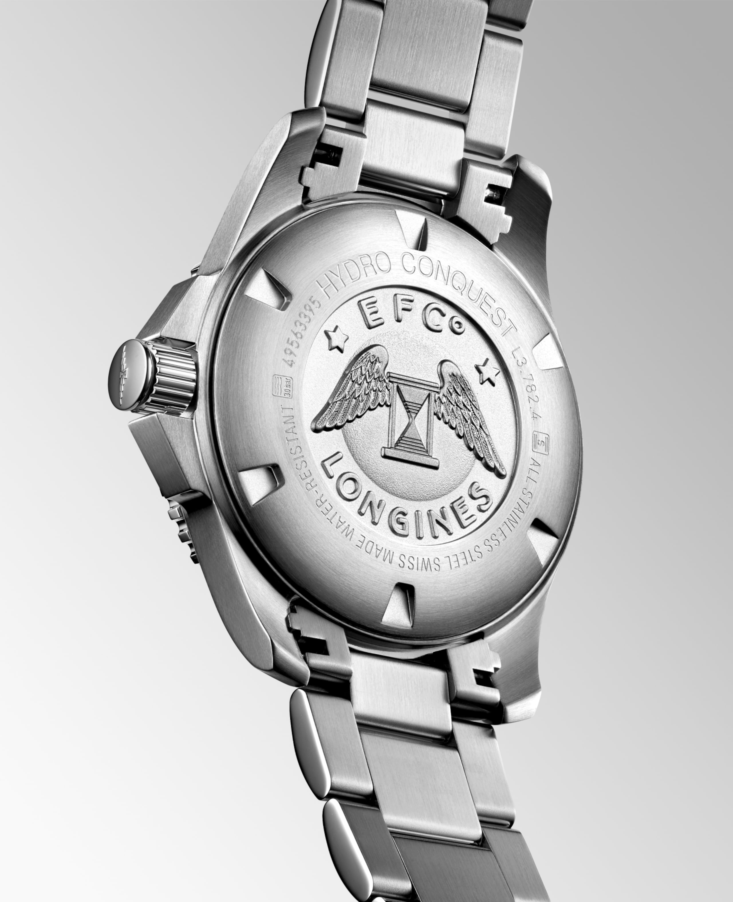 Longines HYDROCONQUEST automatico acciaio inossidabile e lunetta in ceramica Watch - L3.782.4.76.6