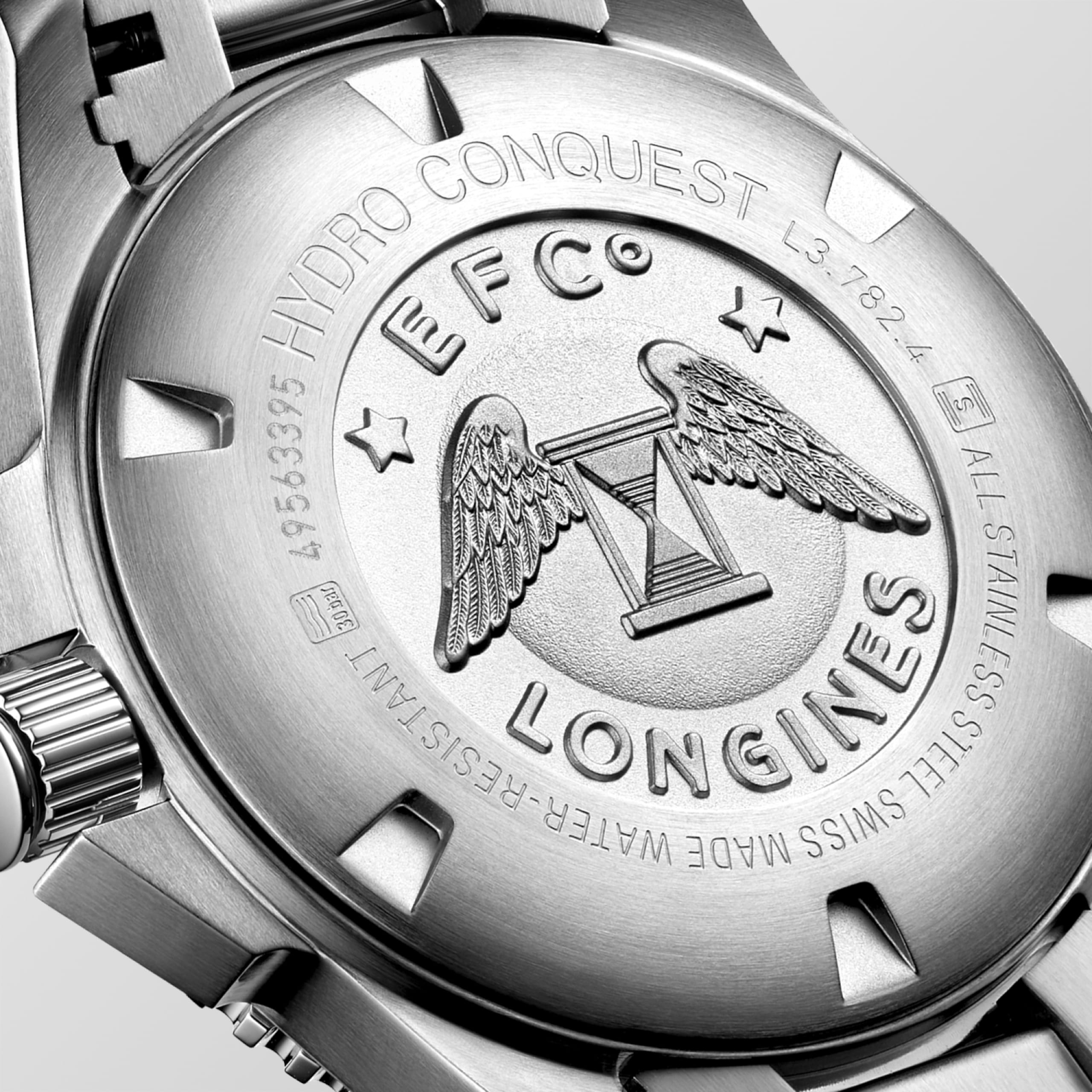 Longines HYDROCONQUEST automatico acciaio inossidabile e lunetta in ceramica Watch - L3.782.4.76.6