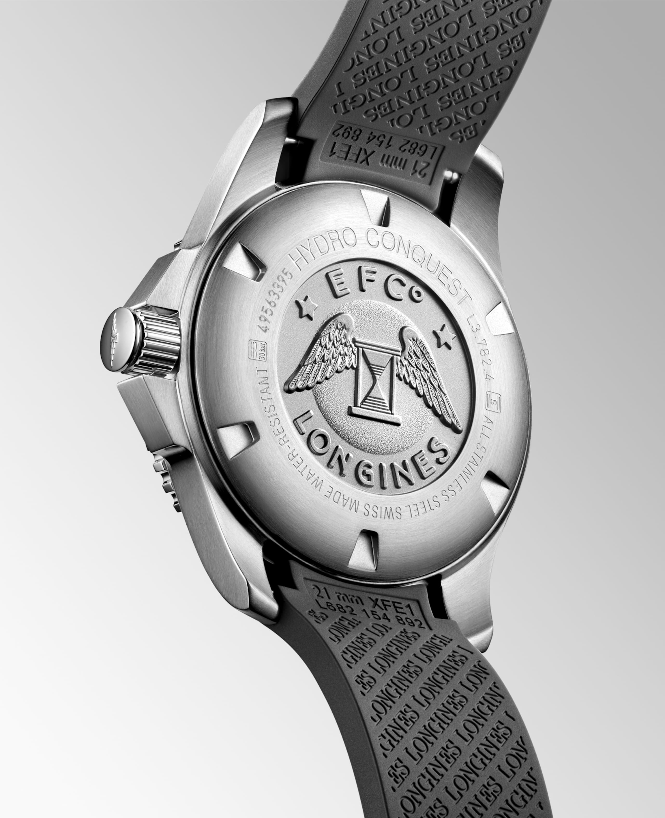 Longines HYDROCONQUEST automaat roestvrij staal en keramische ring Watch - L3.782.4.76.9