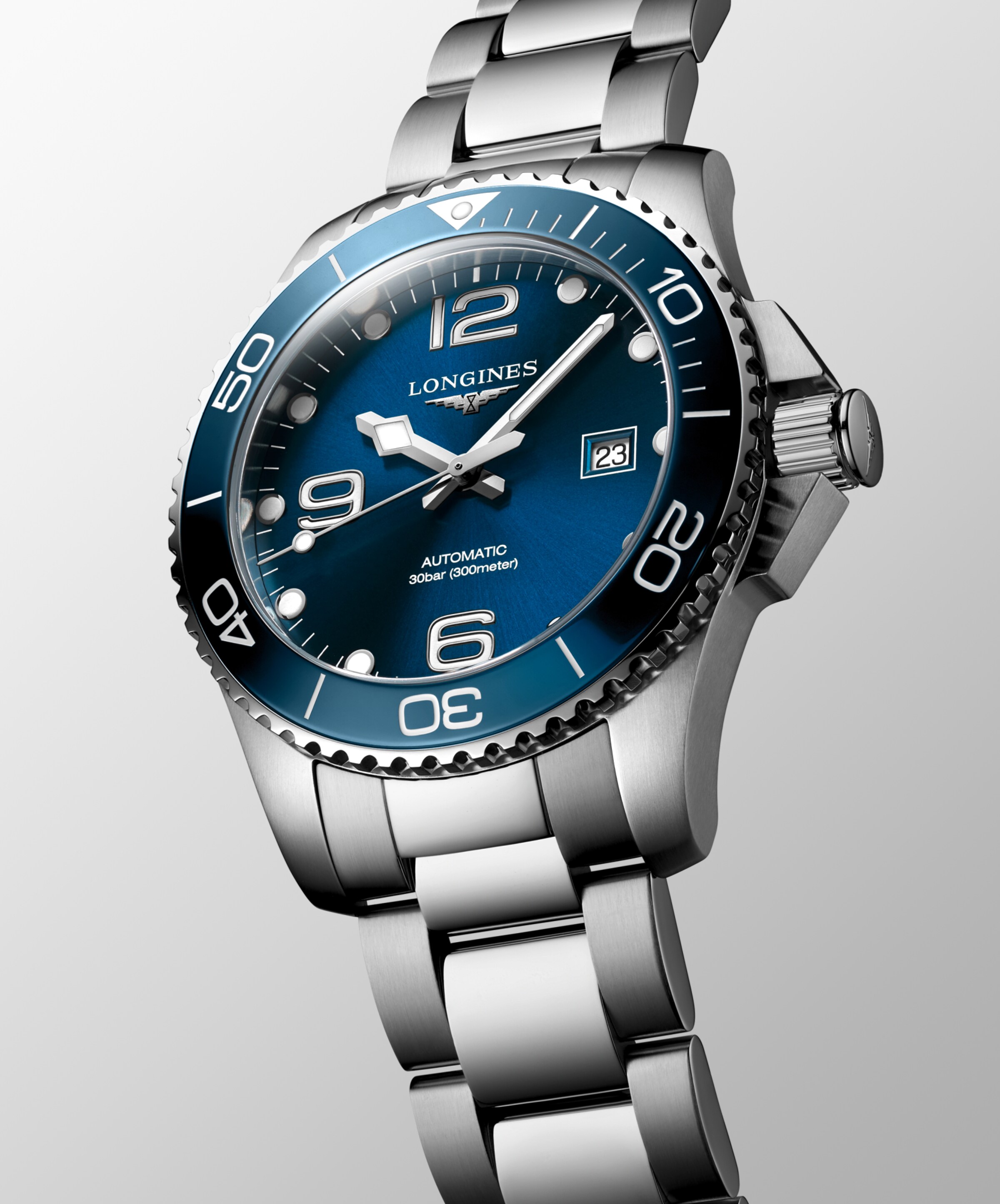 Longines HYDROCONQUEST Automatic Stainless steel and ceramic bezel Watch - L3.782.4.96.6