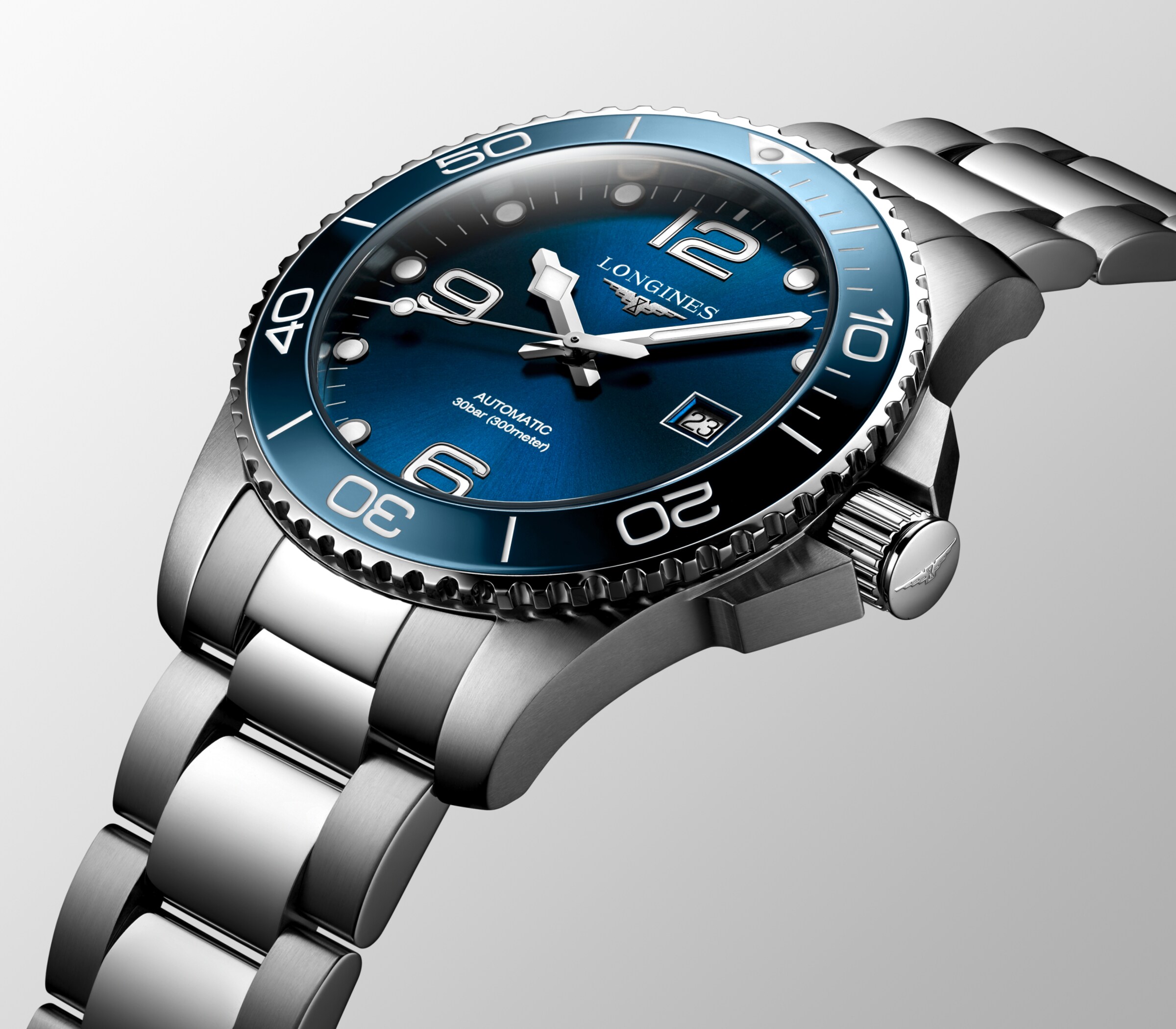 Longines HYDROCONQUEST Automatic Stainless steel and ceramic bezel Watch - L3.782.4.96.6