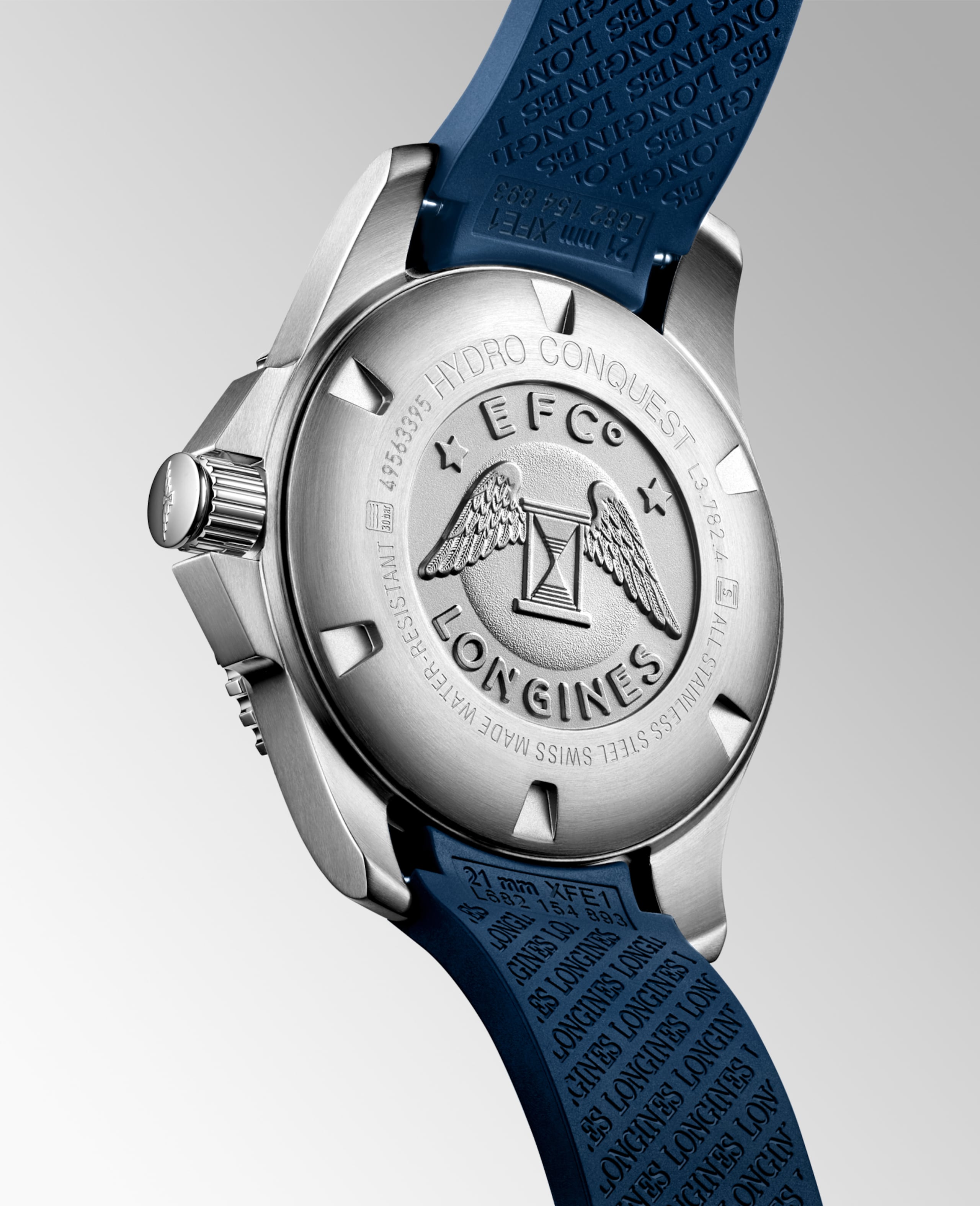 Longines HYDROCONQUEST automático aço inoxidável e luneta em cerâmica Watch - L3.782.4.96.9