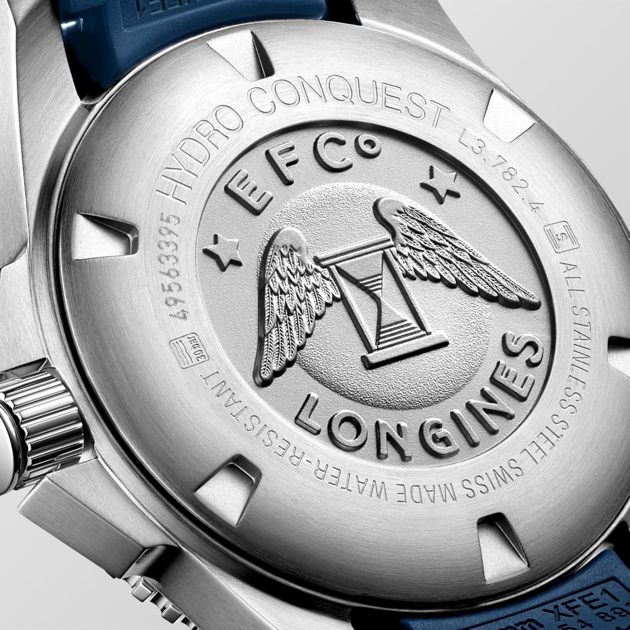 Longines HYDROCONQUEST automático aço inoxidável e luneta em cerâmica Watch - L3.782.4.96.9